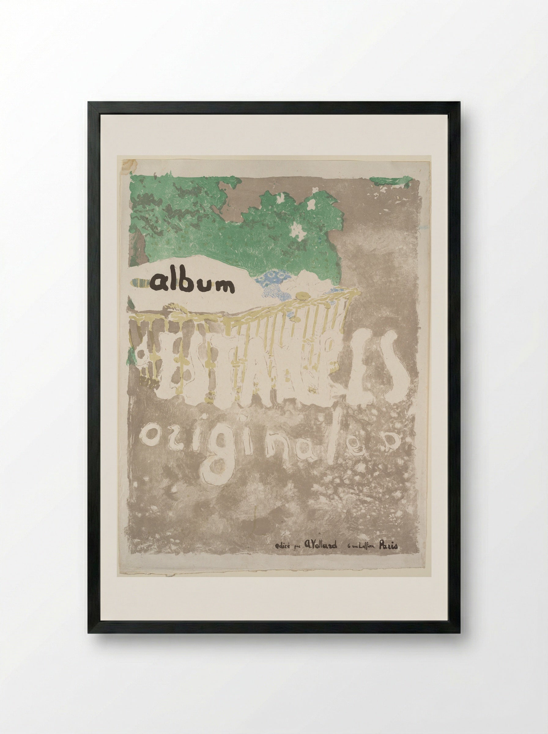 Album Cover of Album d'estampes originales - Edouard Vuillard - Framed Print Black