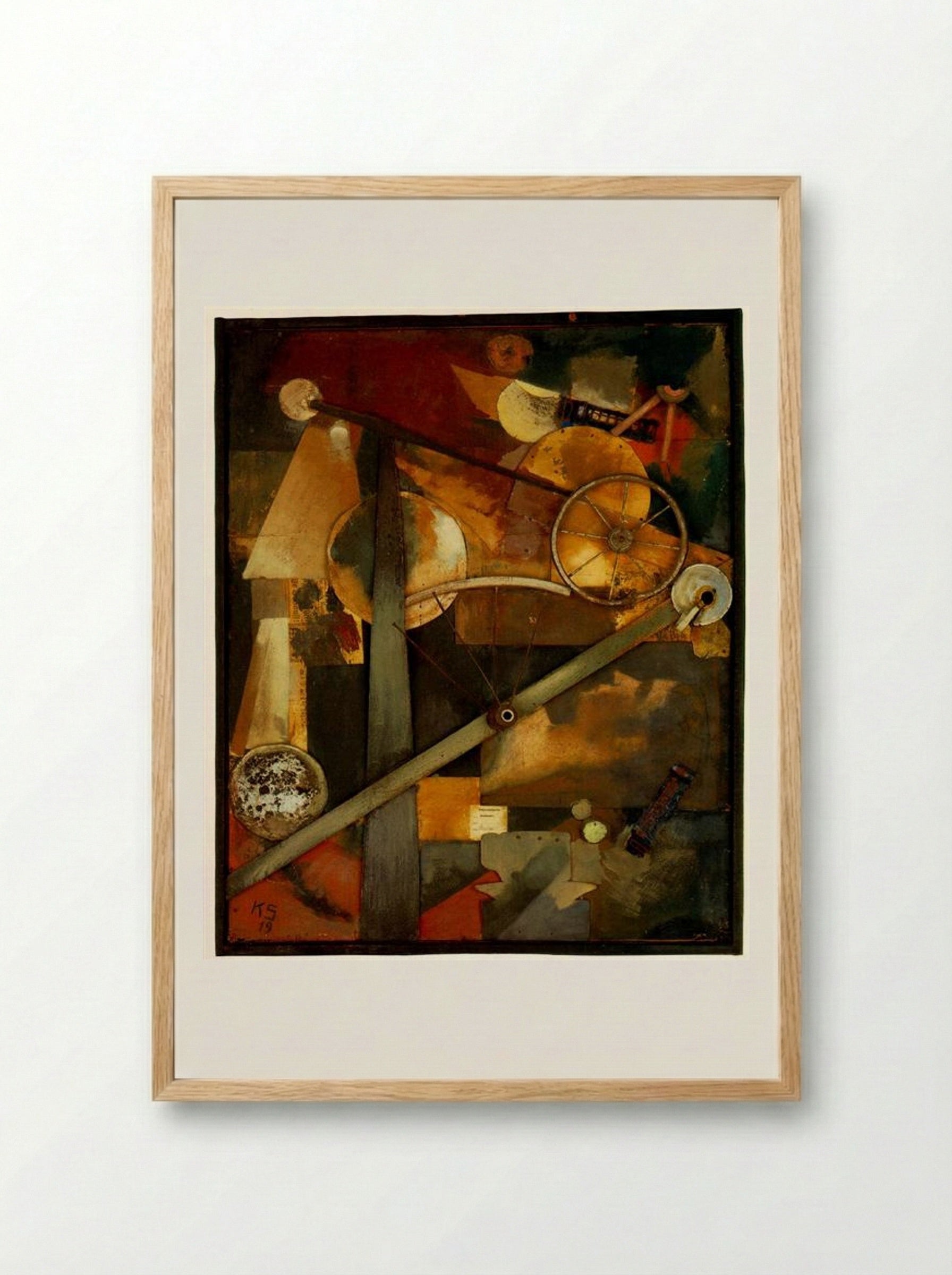 Construction for Noble Ladies - Kurt Schwitters - Framed Print Wood