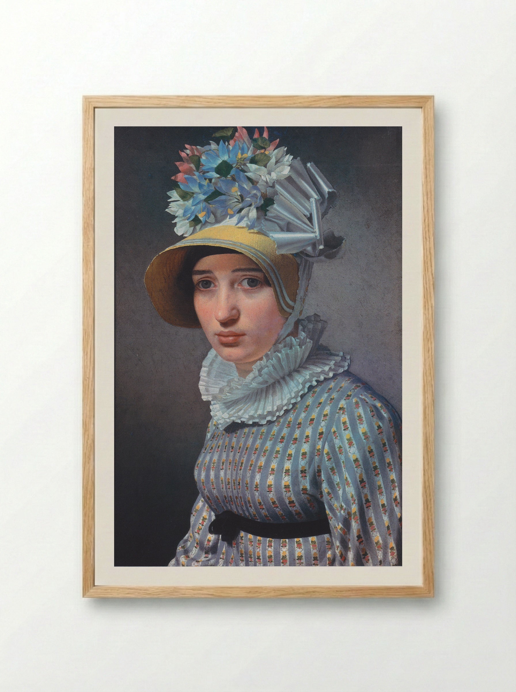 Portrait of Anna Maria Magnani - Christoffer Wilhelm Eckersberg - Framed Print Wood
