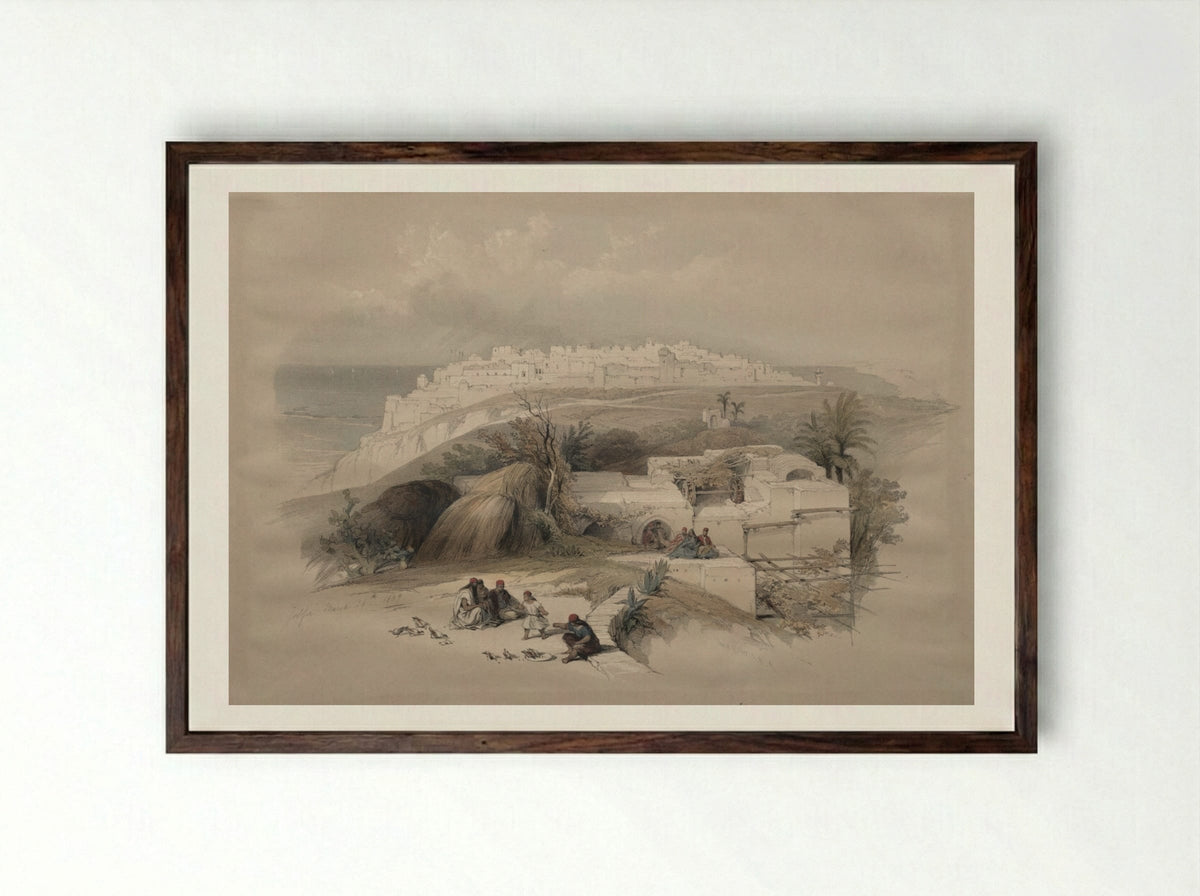 Jaffa - David Roberts - Framed Print Dark Wood