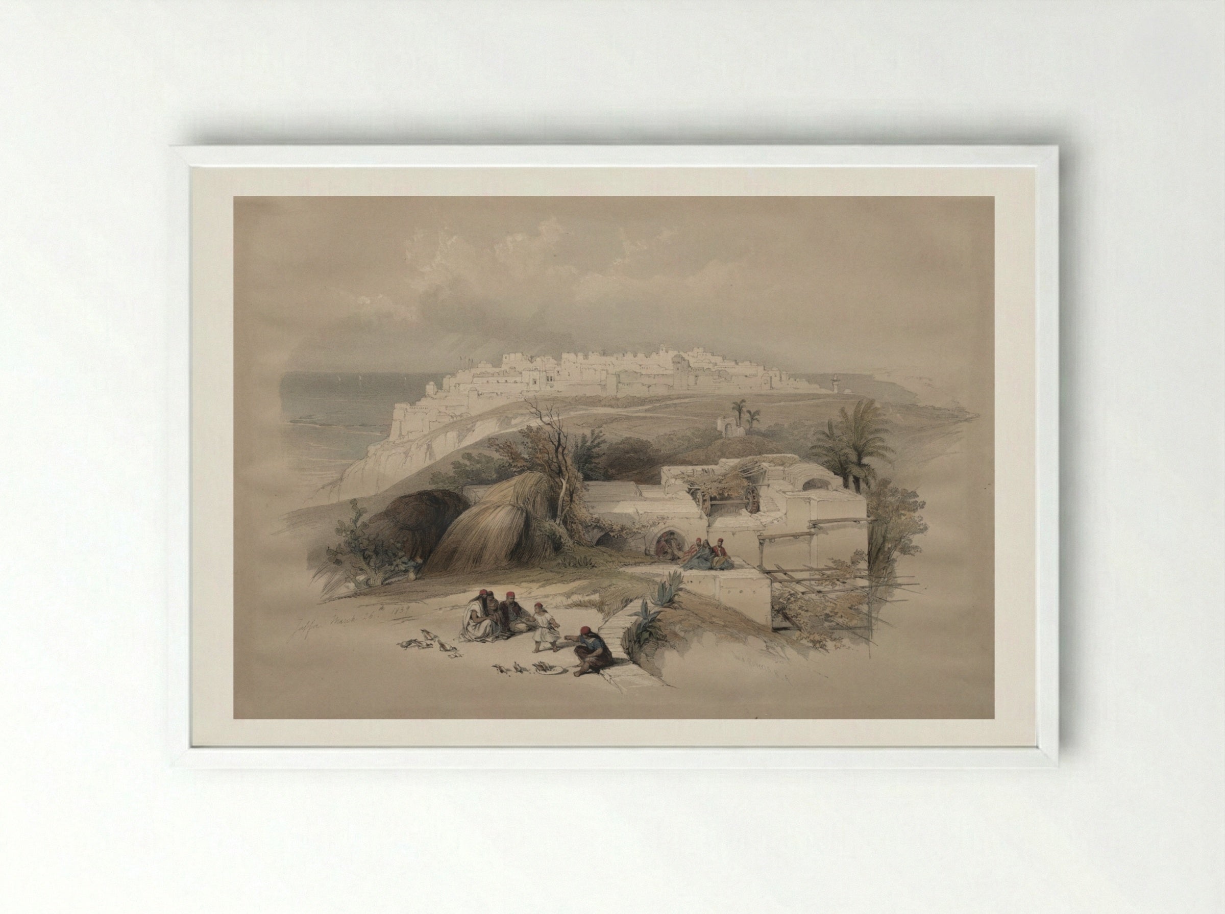 Jaffa - David Roberts - Framed Print White