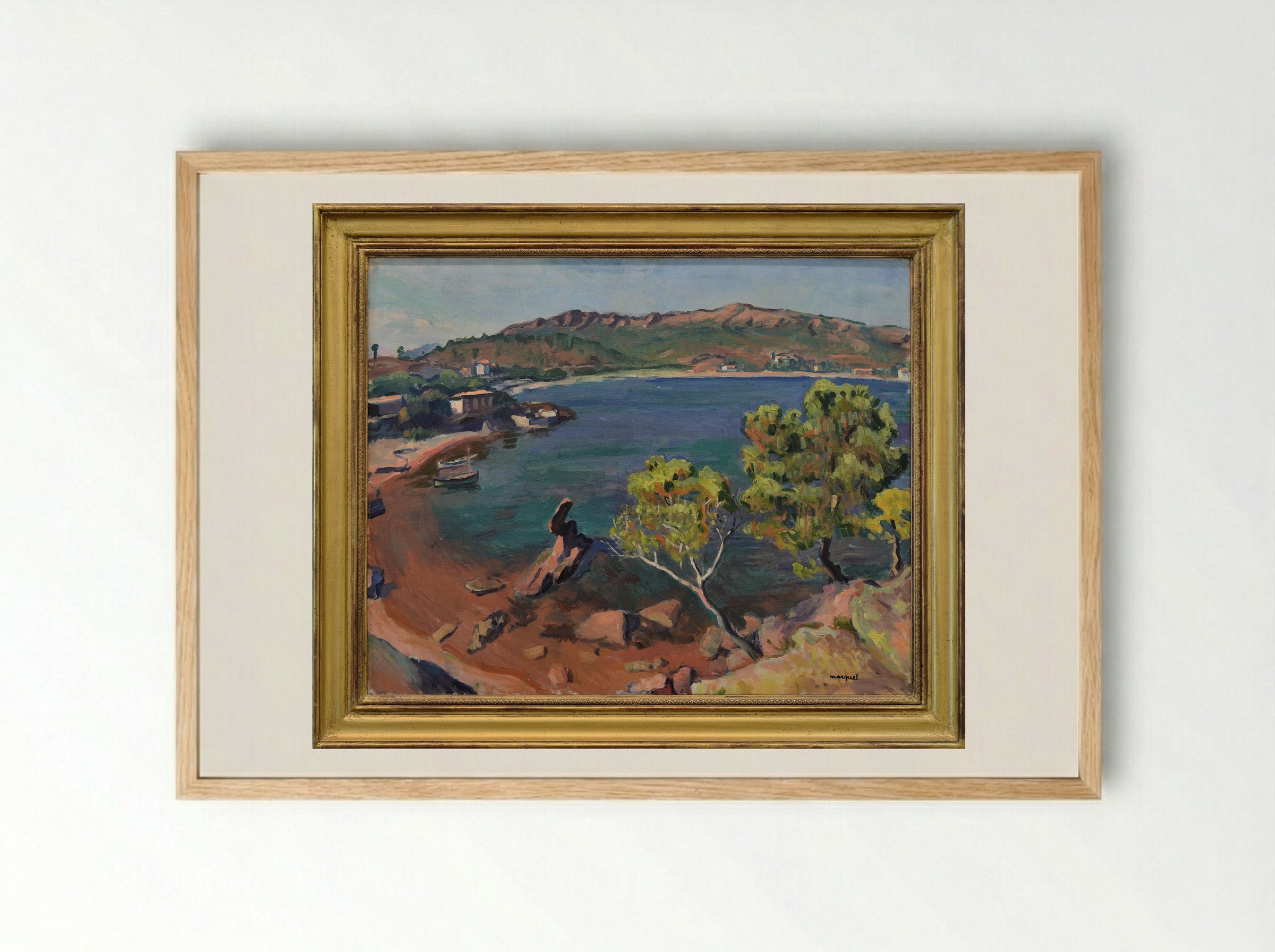 View of Agay - Albert Marquet - Framed Print Wood