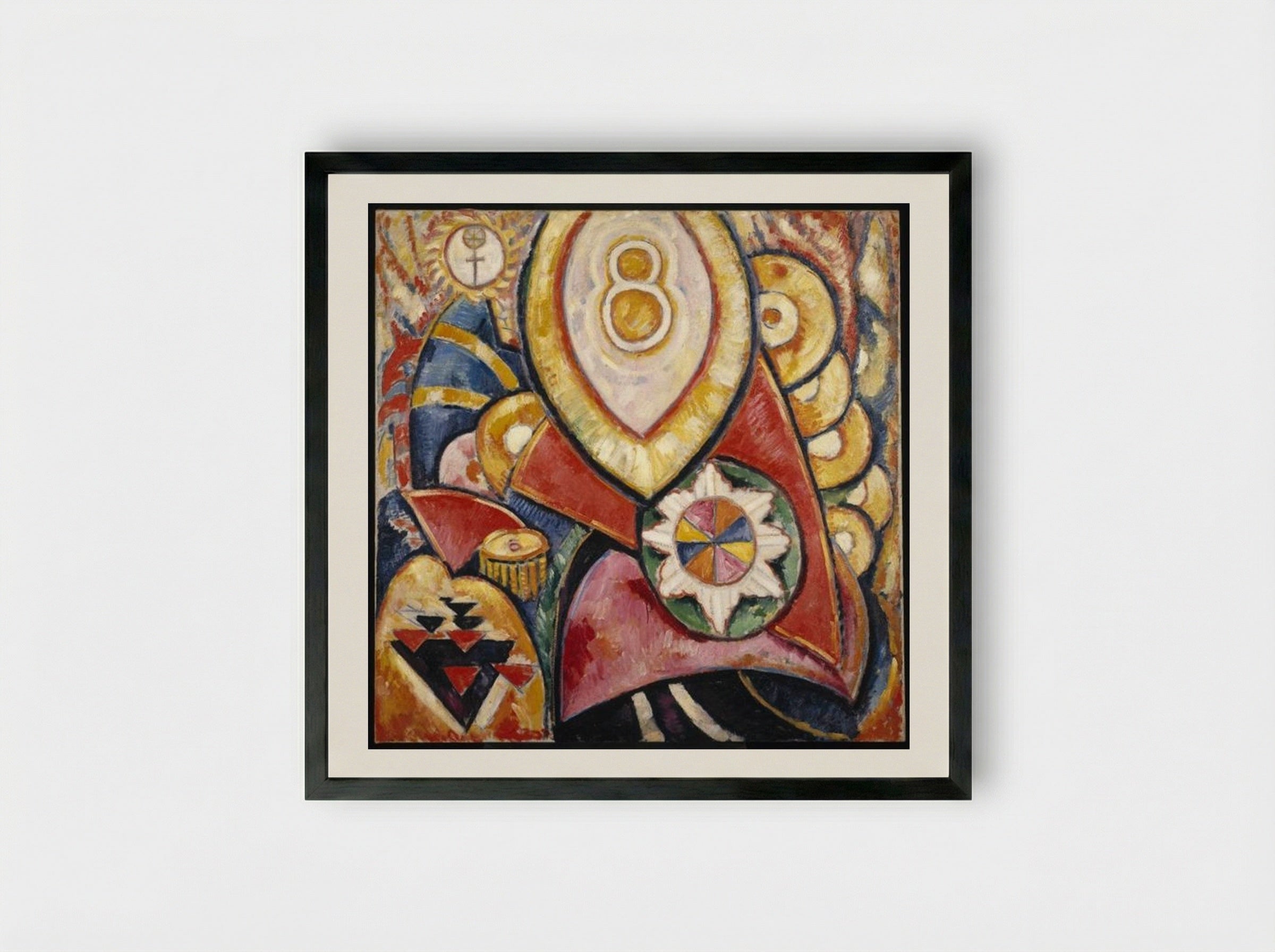 Painting No. 48 - Marsden Hartley - Framed Print Black