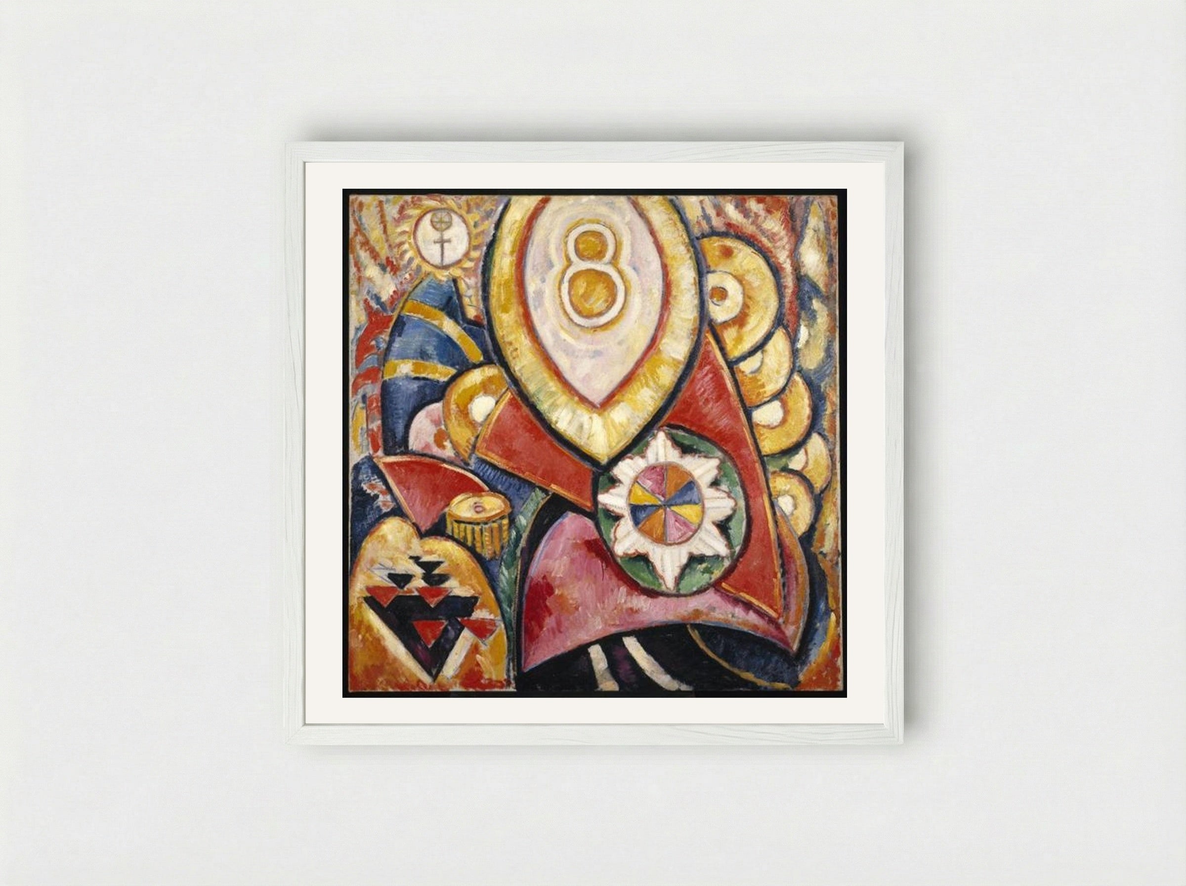 Painting No. 48 - Marsden Hartley - Framed Print White