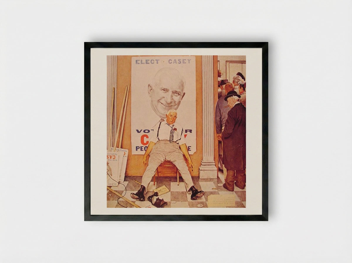 Before and After - Norman Rockwell - Framed Print Black