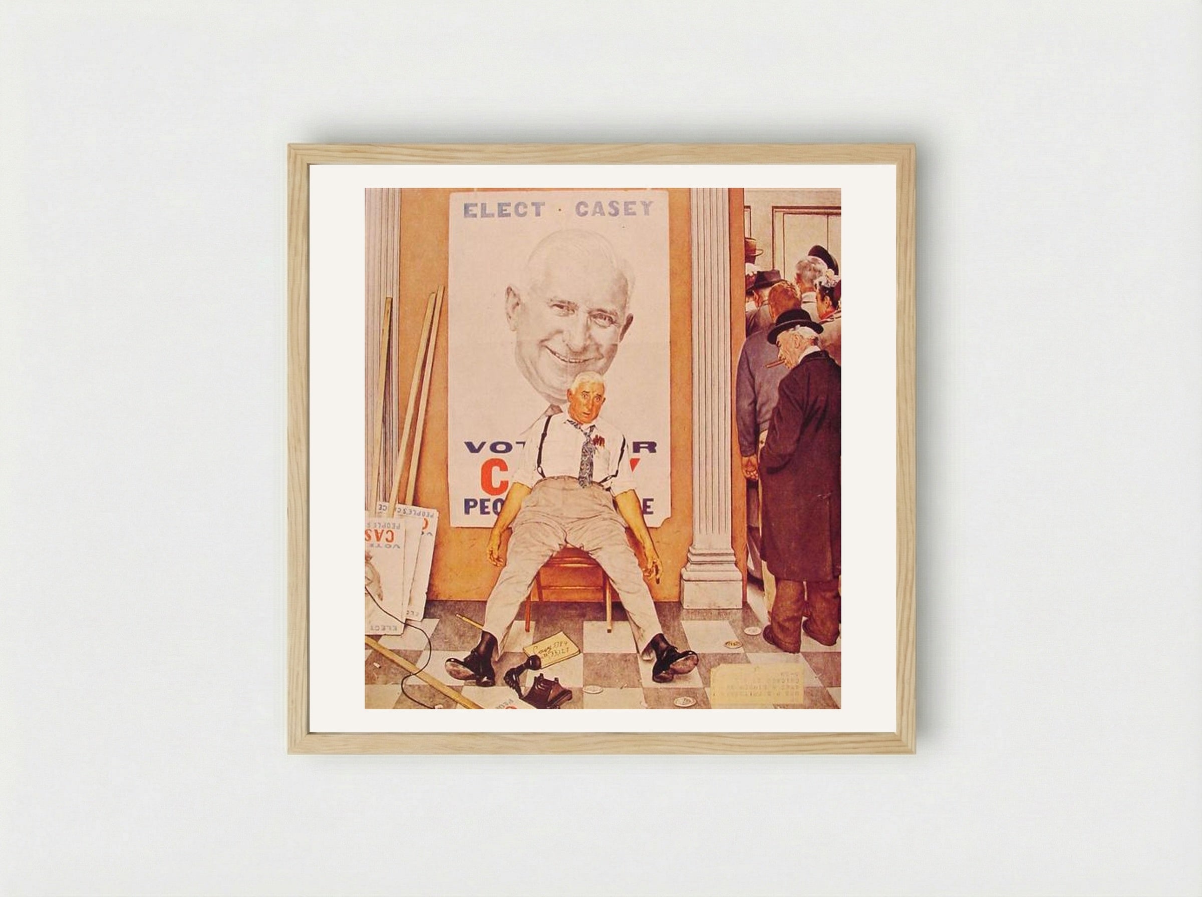 Before and After - Norman Rockwell - Framed Print Wood