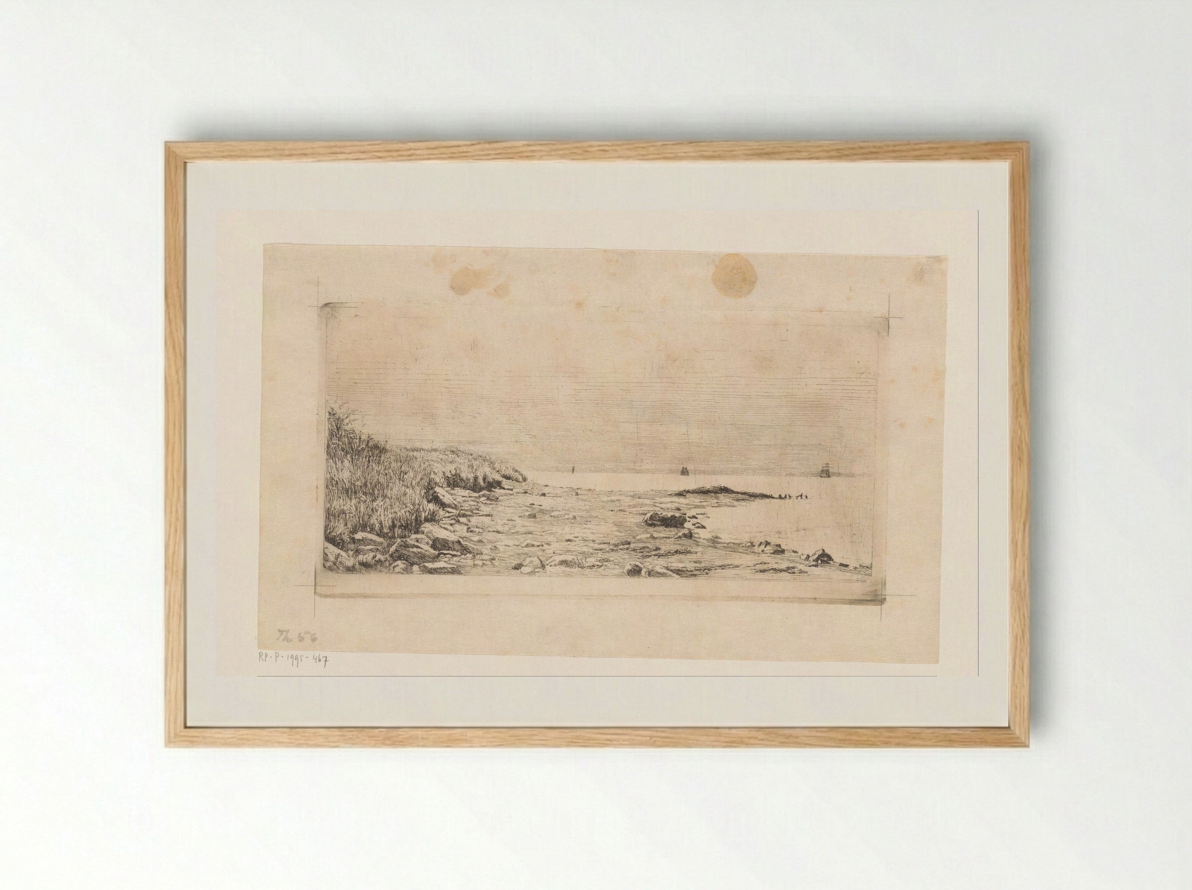 Duin aan zee - Carl Bloch - Framed Print Wood