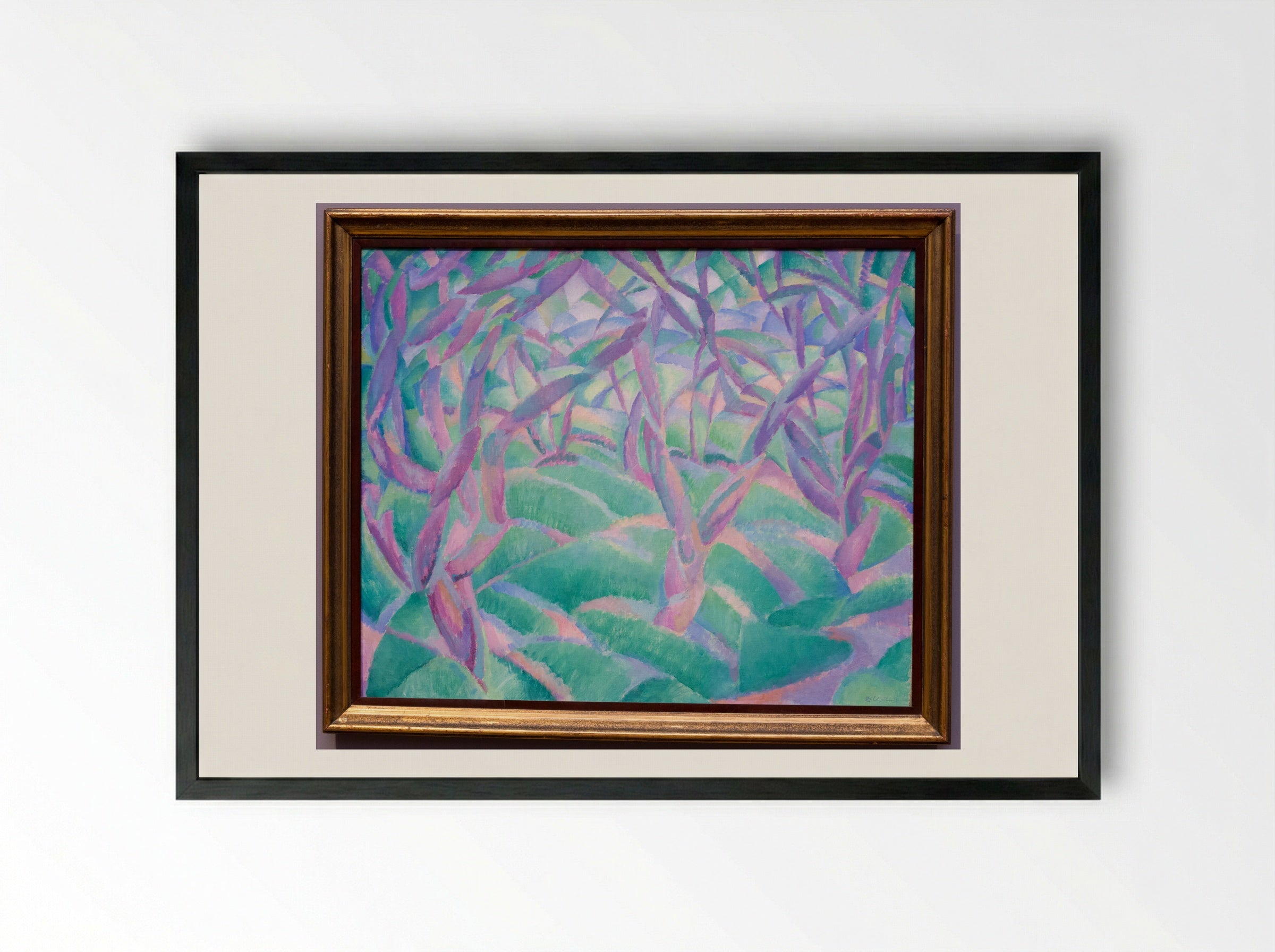 Trees in the Woods - Leo Gestel - Framed Print Black