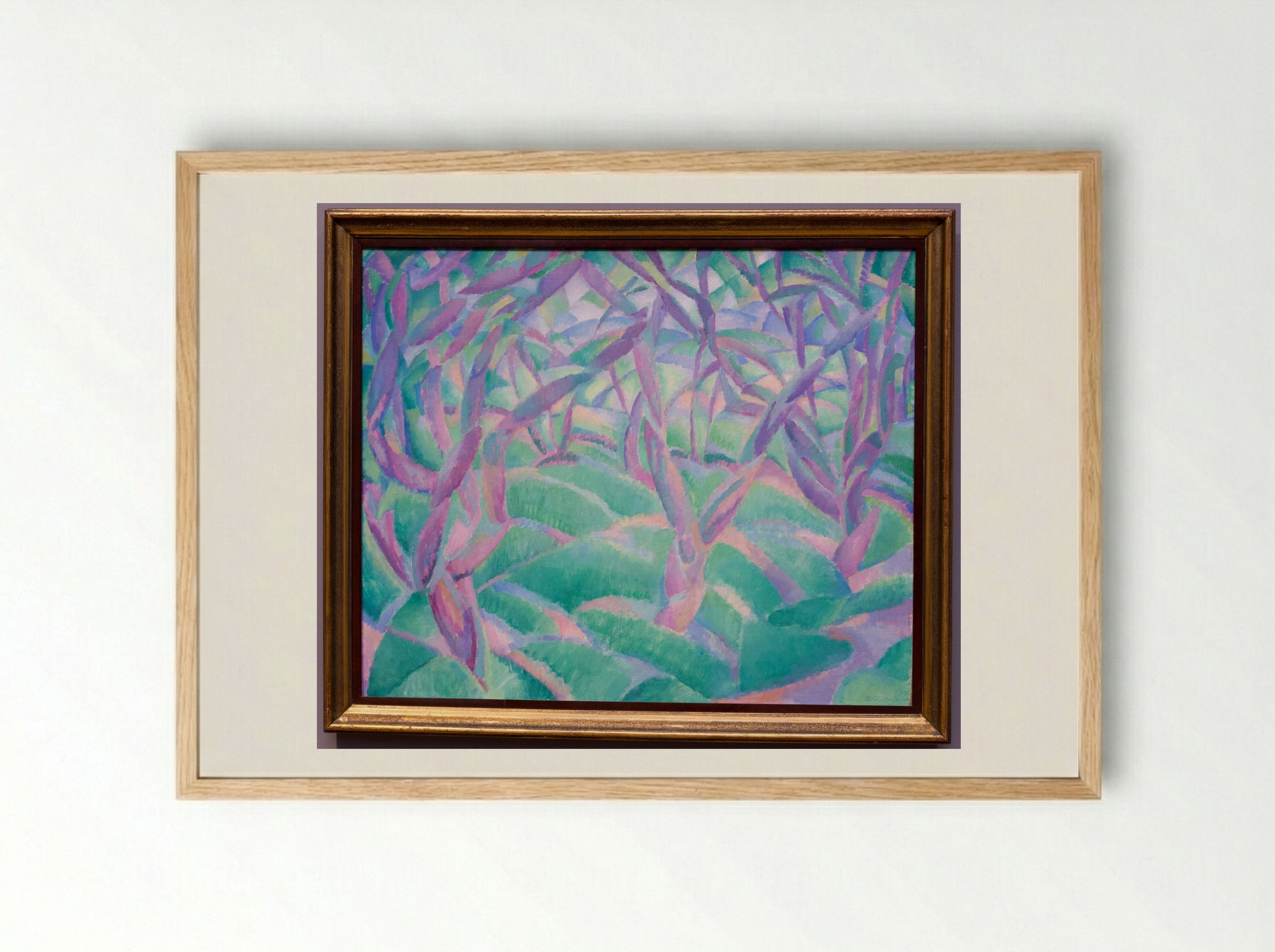 Trees in the Woods - Leo Gestel - Framed Print Wood