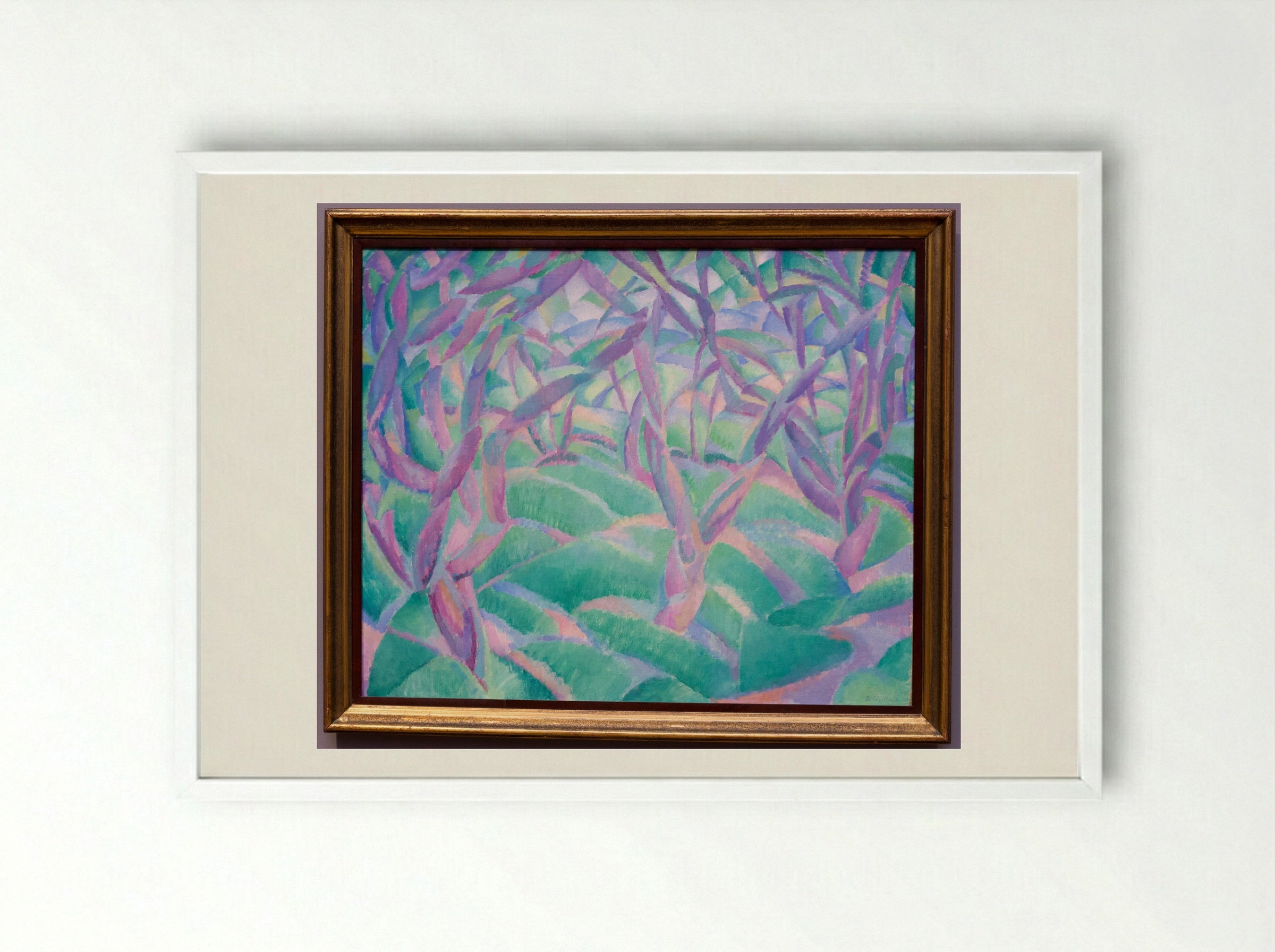 Trees in the Woods - Leo Gestel - Framed Print White