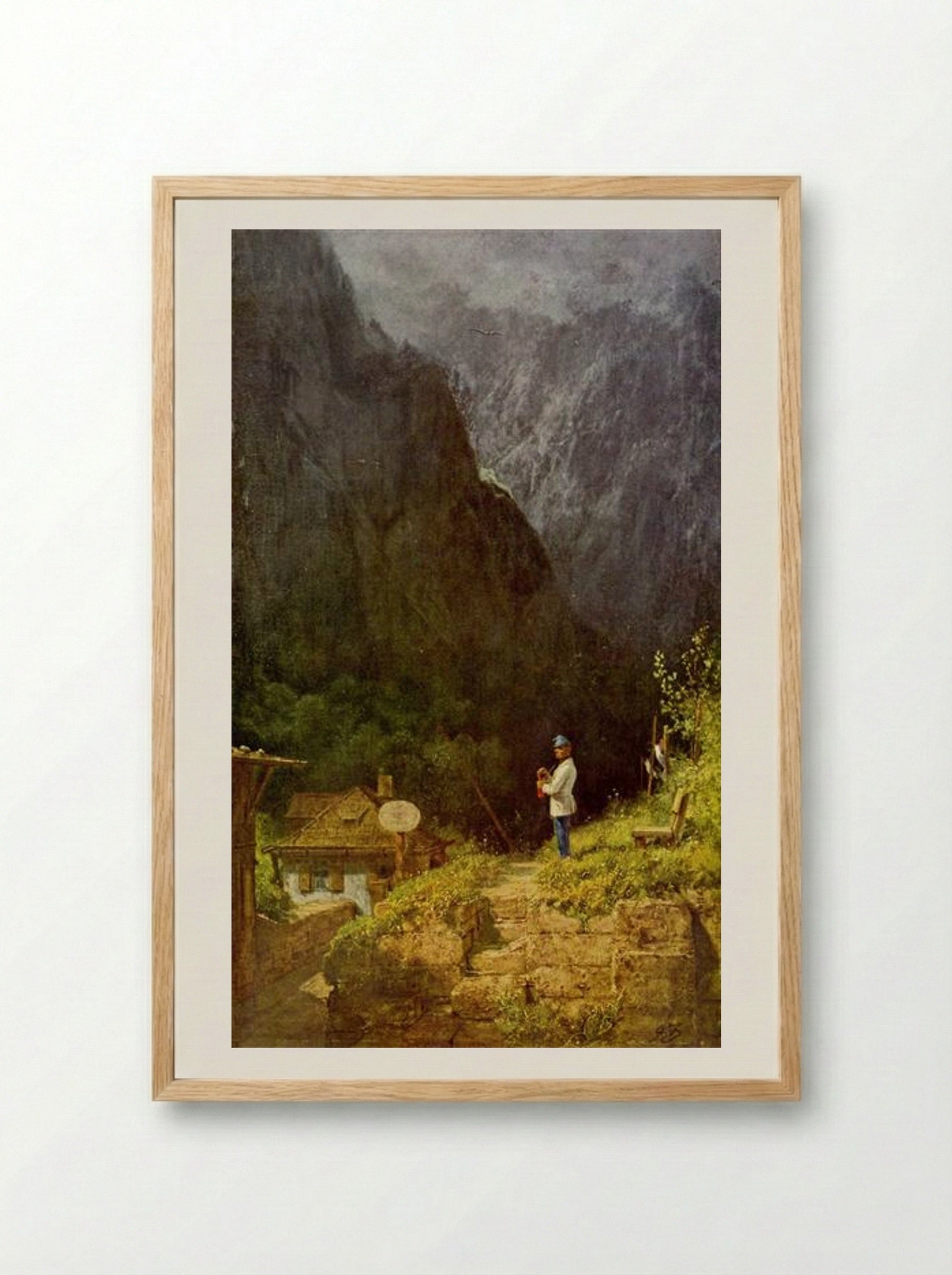 Tyrolean Toll House - Carl Spitzweg - Framed Print Wood