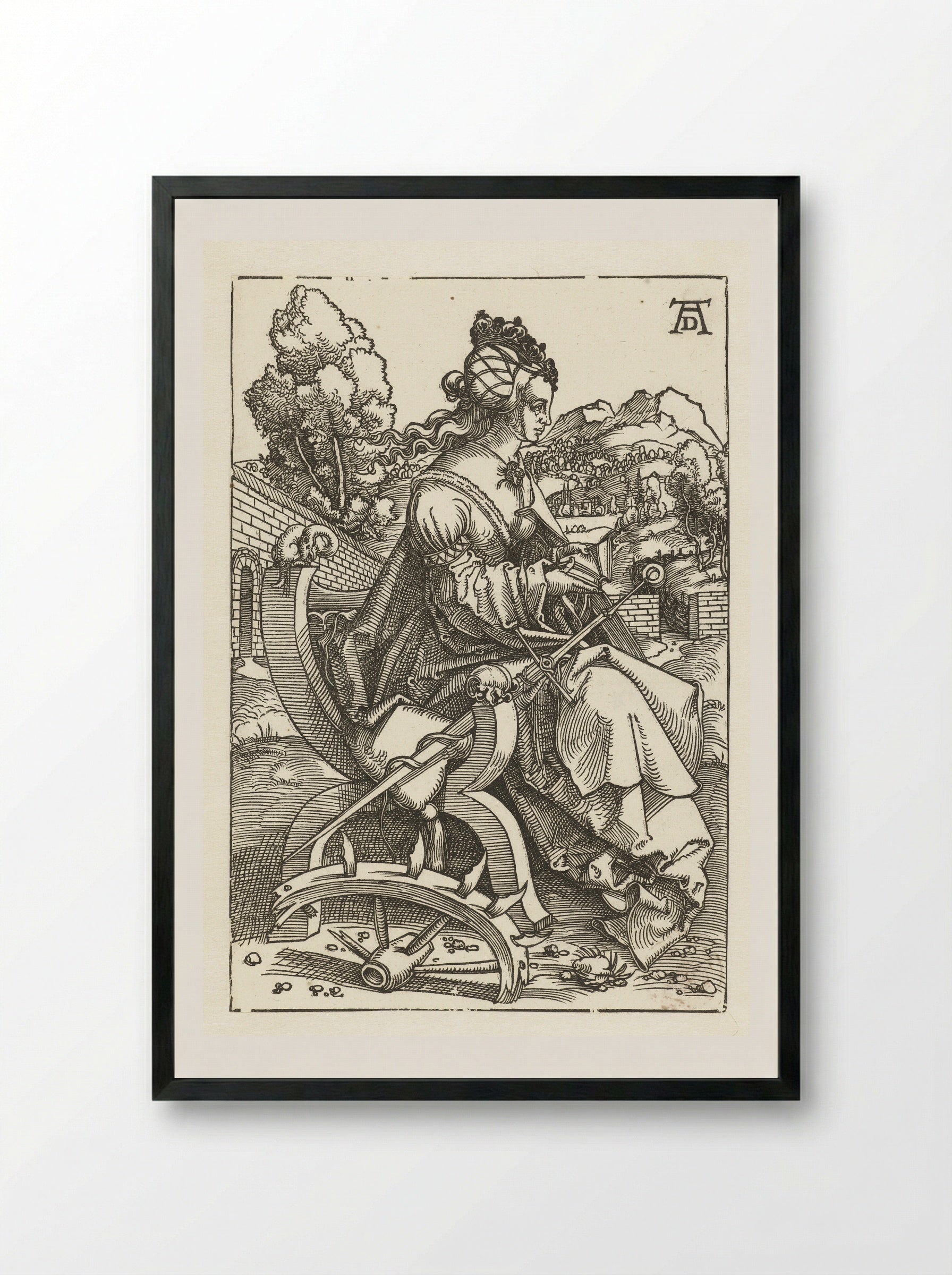 Saint Catherine - Albrecht Dürer - Framed Print Black