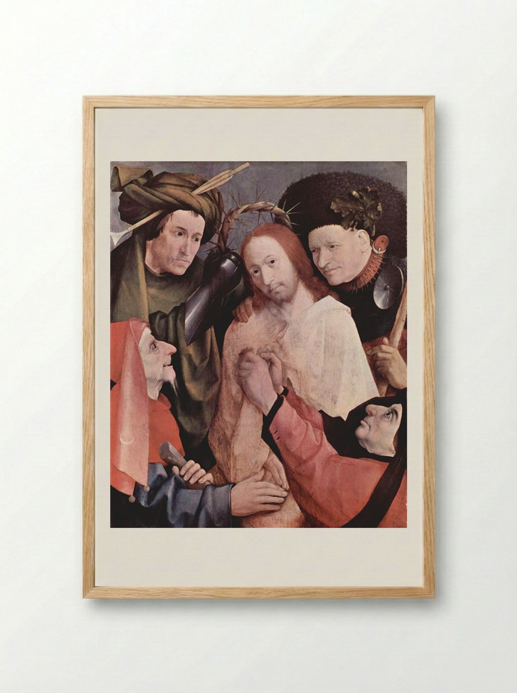 Crowning with Thorns - Hieronymus Bosch - Framed Print Wood