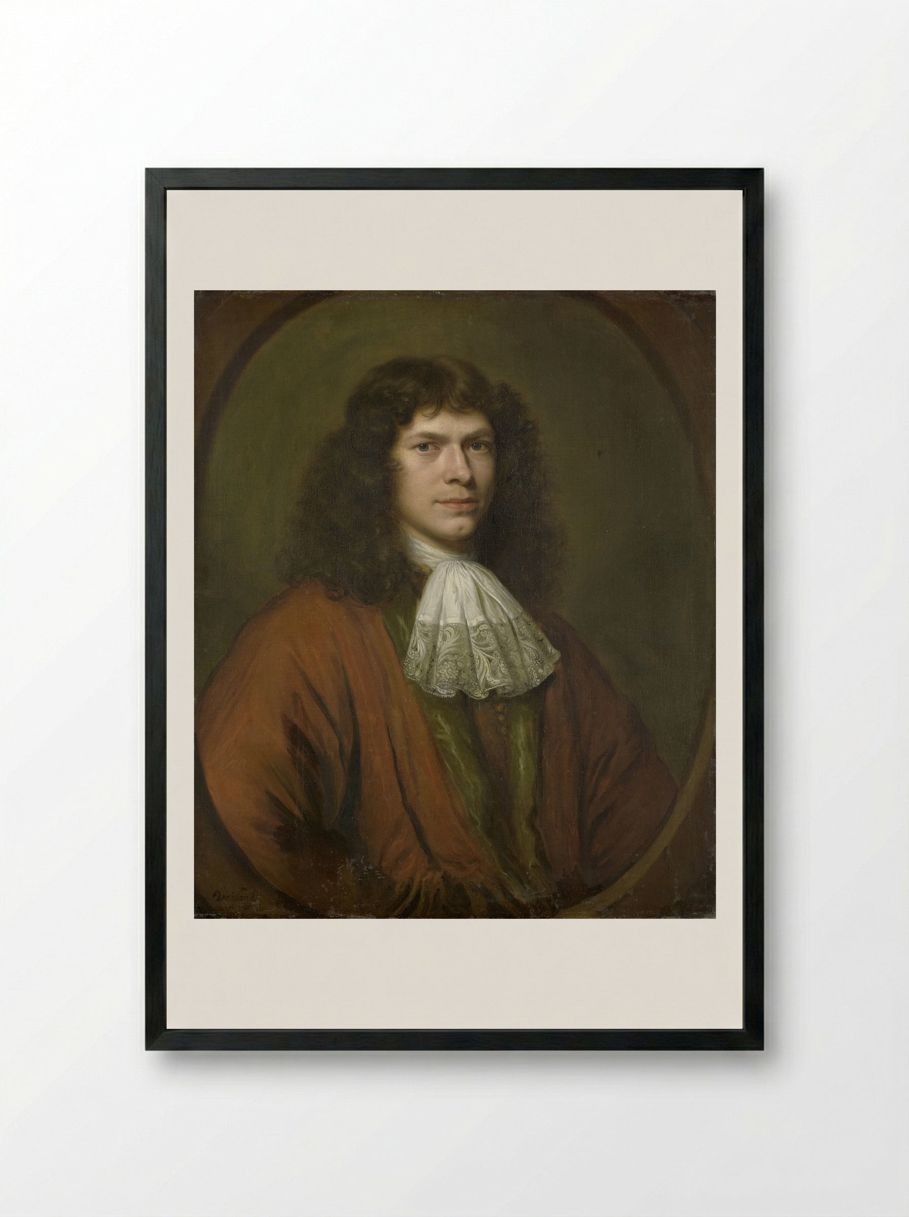 Johannes Parker (1632-95), Schepen en raad van Middelburg - Bernard Vaillant - Framed Print Black