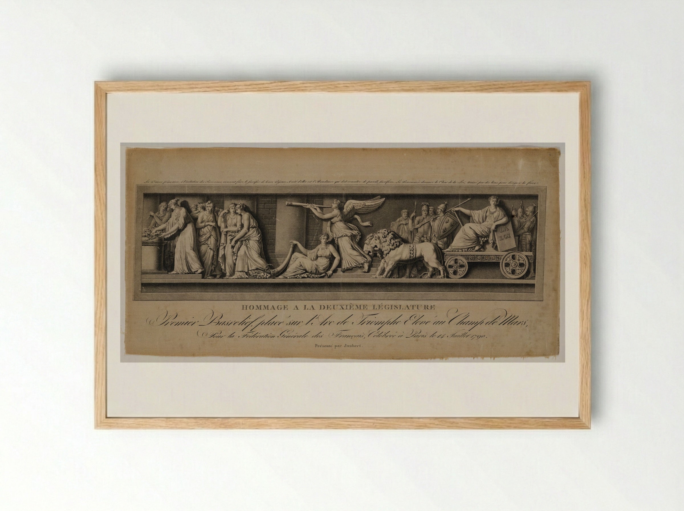 Homage to the Second Legislature - Jean Baptiste Lucien - Framed Print Wood