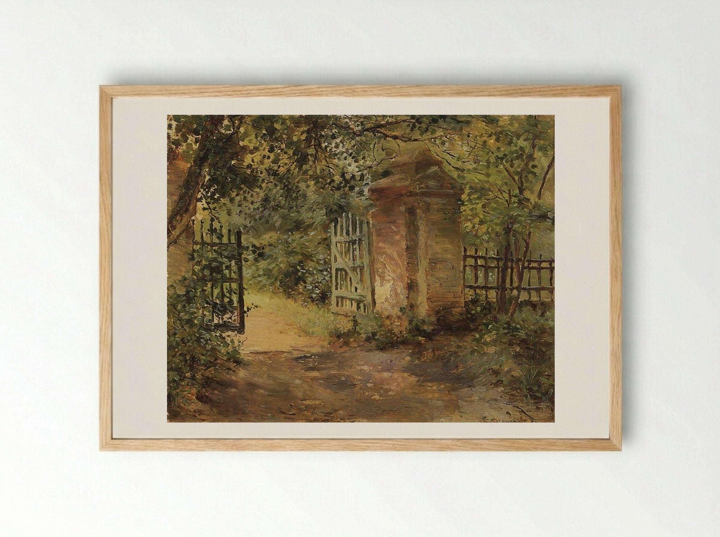 The Road to Sekerin - Konstantin Somov - Framed Print Wood