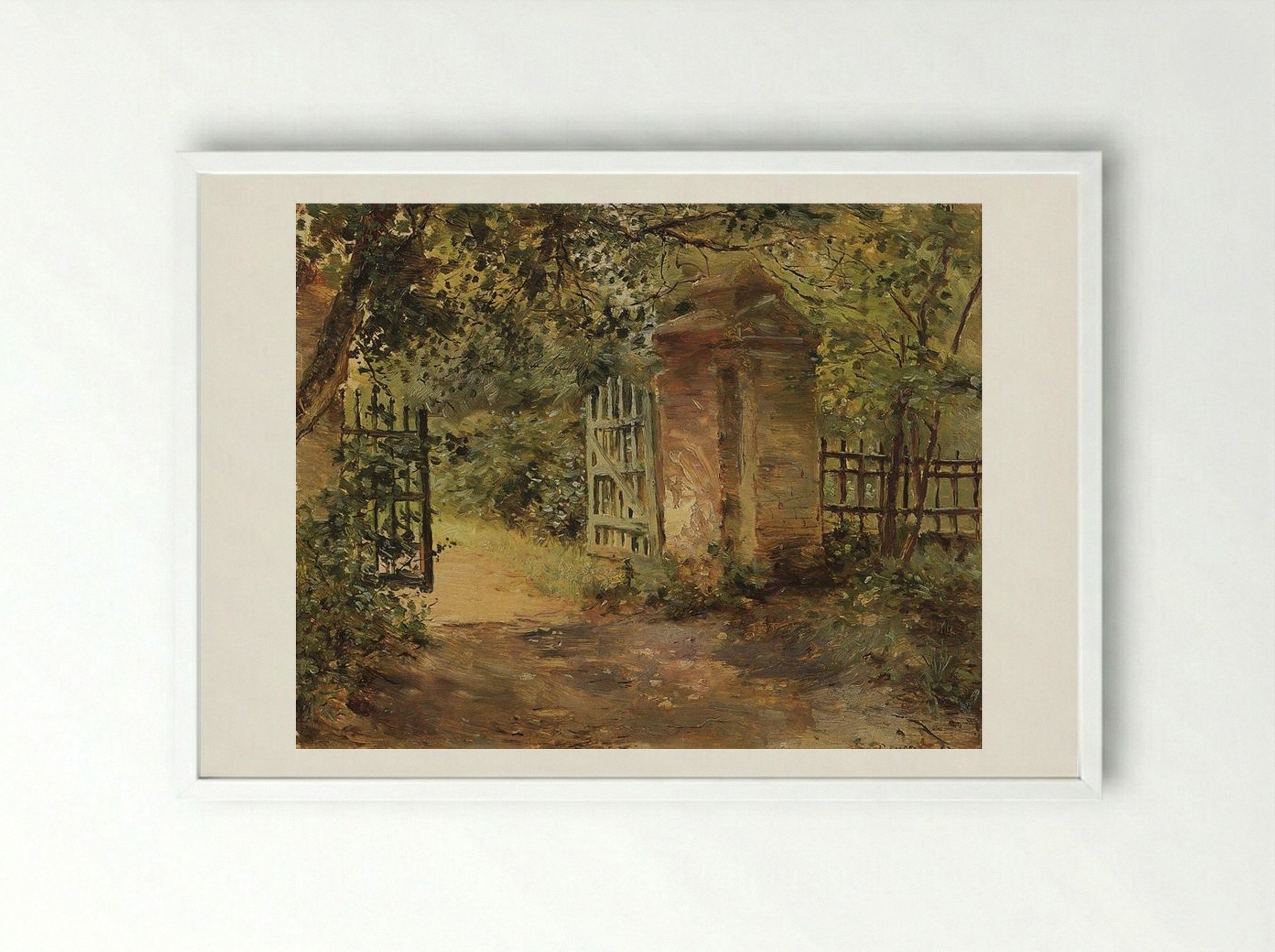 The Road to Sekerin - Konstantin Somov - Framed Print White
