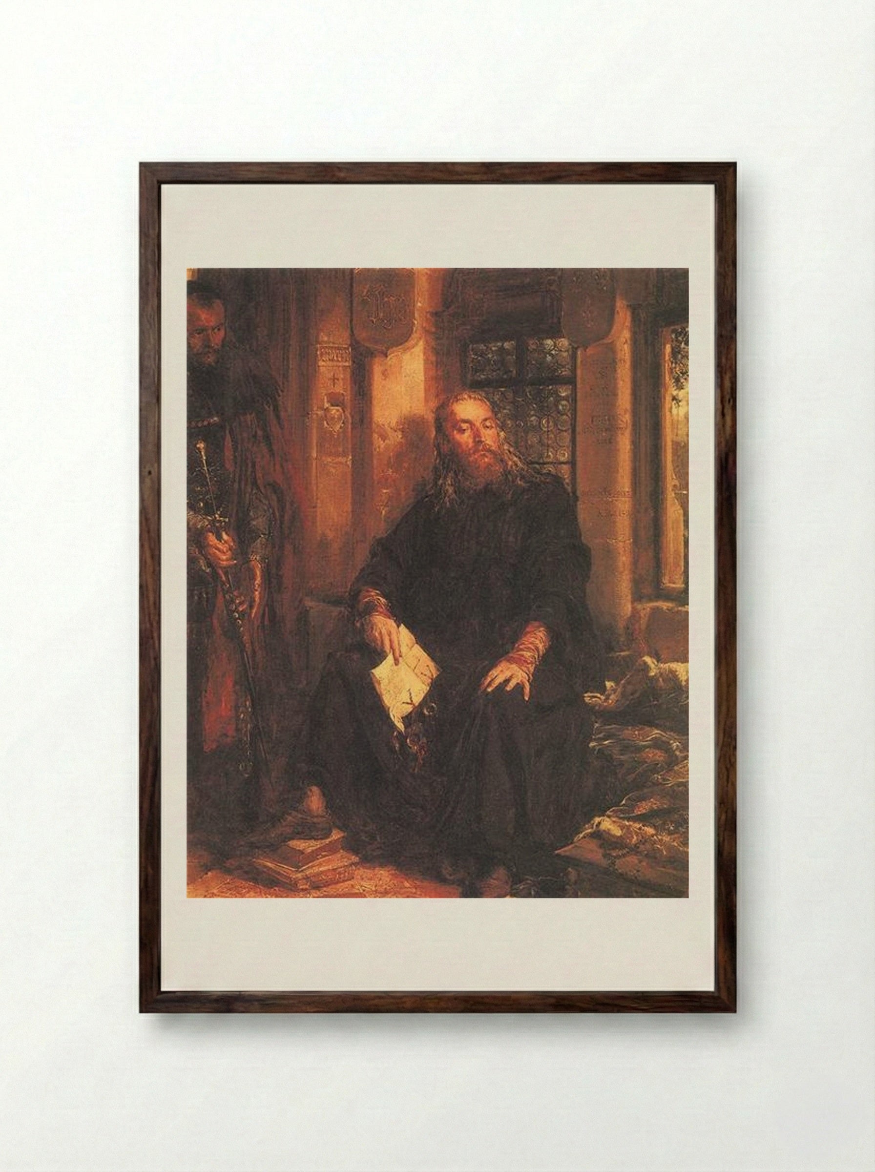 Wladyslaw the White in Dijon - Jan Matejko - Framed Print Dark Wood