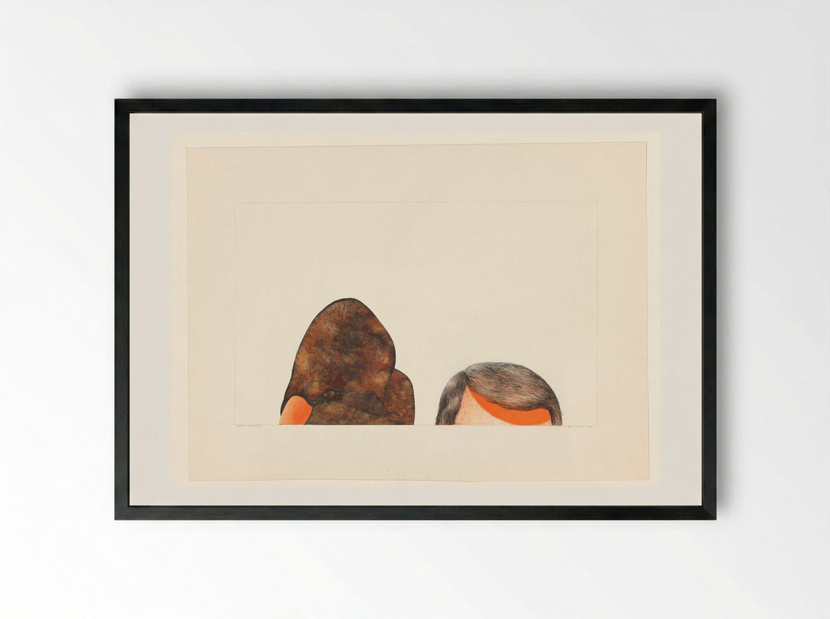 Modern zelfportret - Erik Andriesse - Framed Print Black