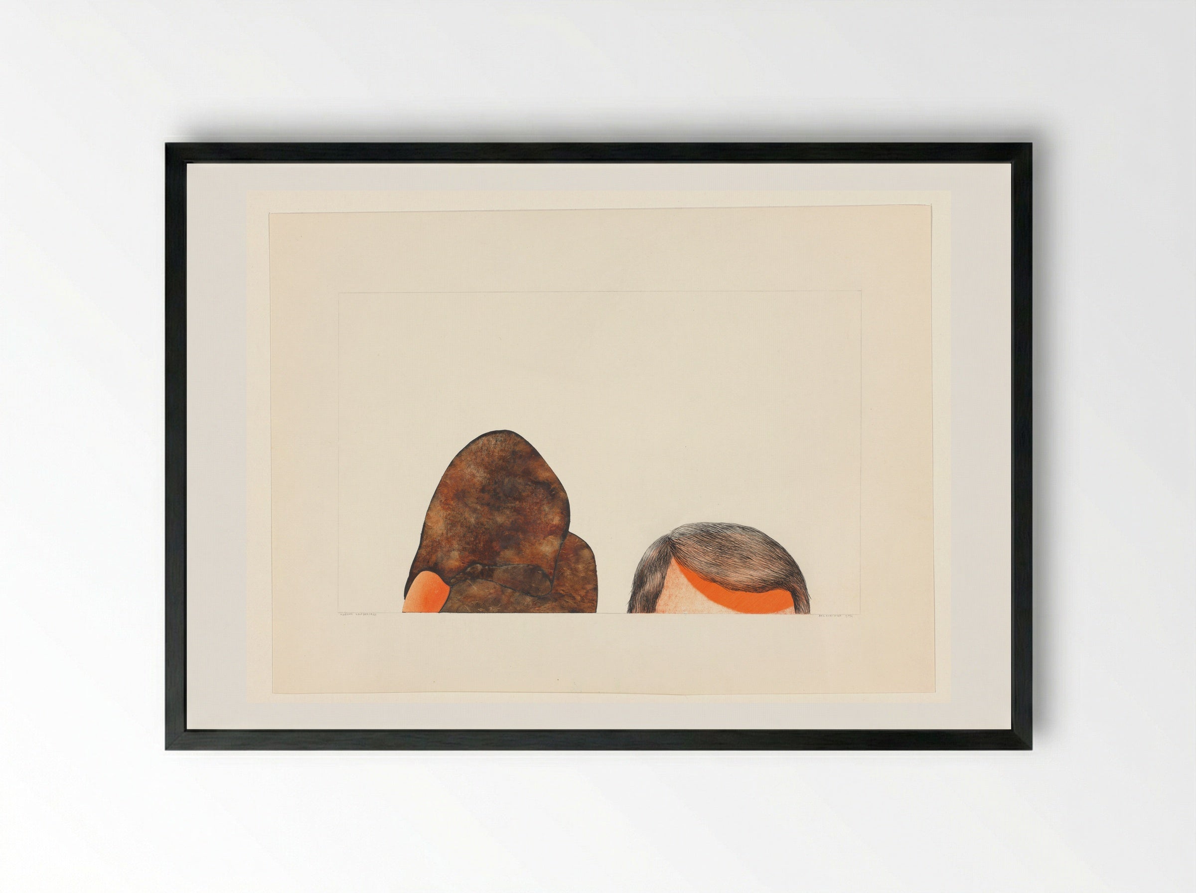 Modern zelfportret - Erik Andriesse - Framed Print Black