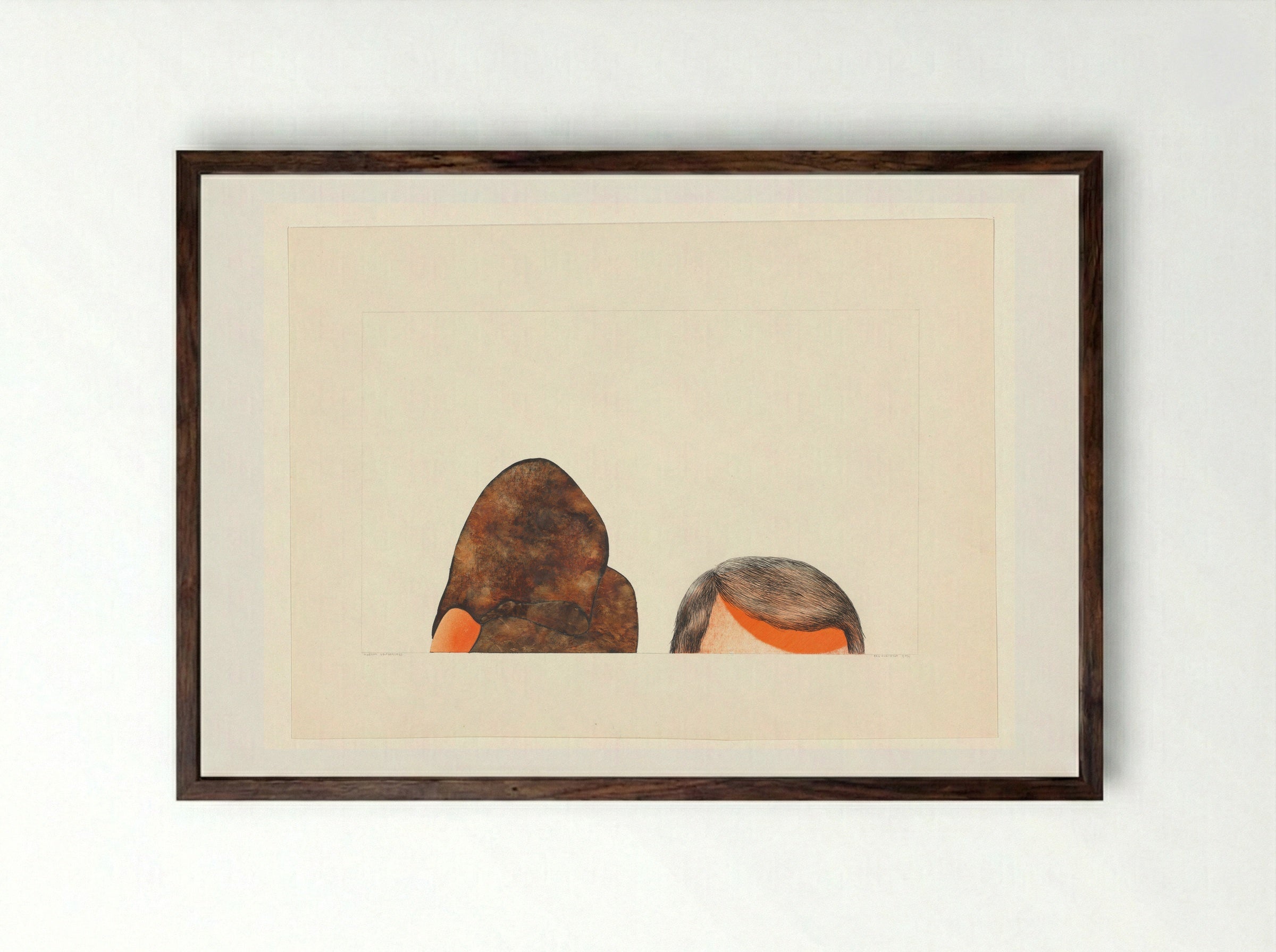 Modern zelfportret - Erik Andriesse - Framed Print Dark Wood