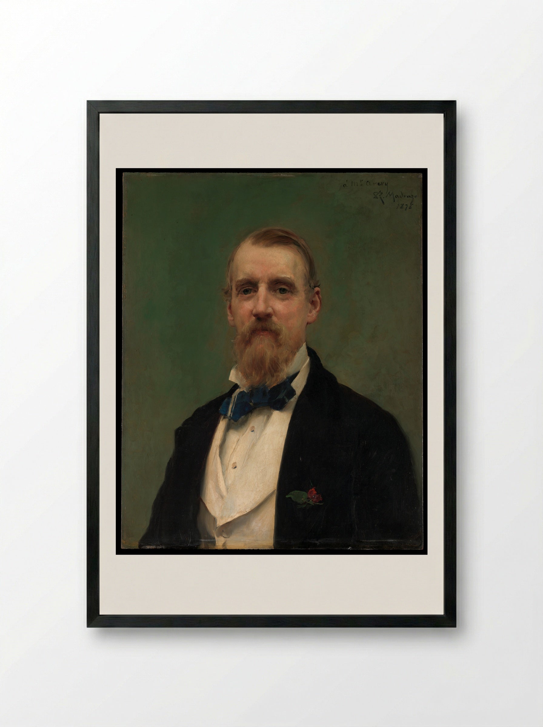 Samuel P. Avery - Raimundo de Madrazo y Garreta - Framed Print Black