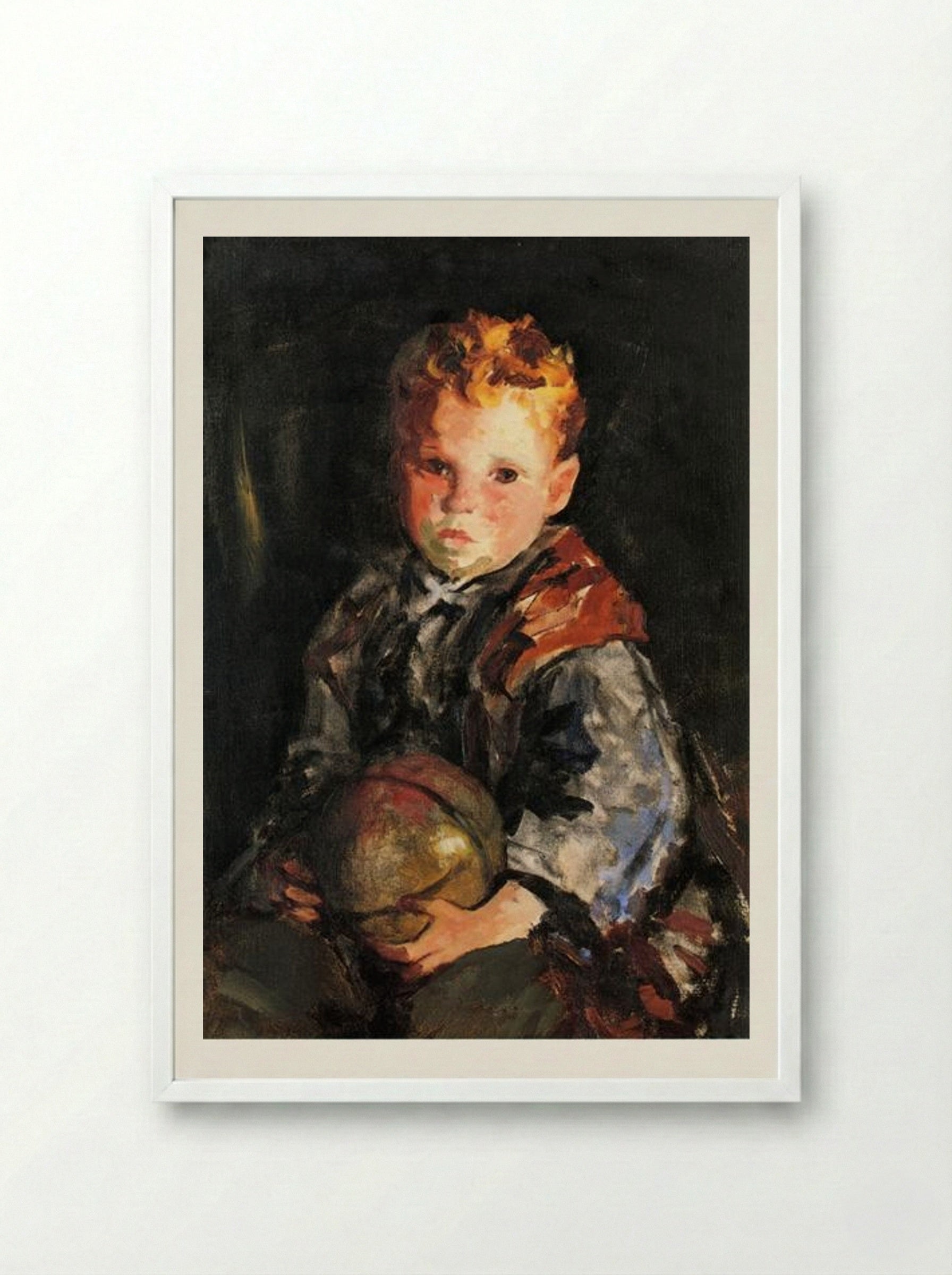 Young Anthony - Robert Henri - Framed Print White
