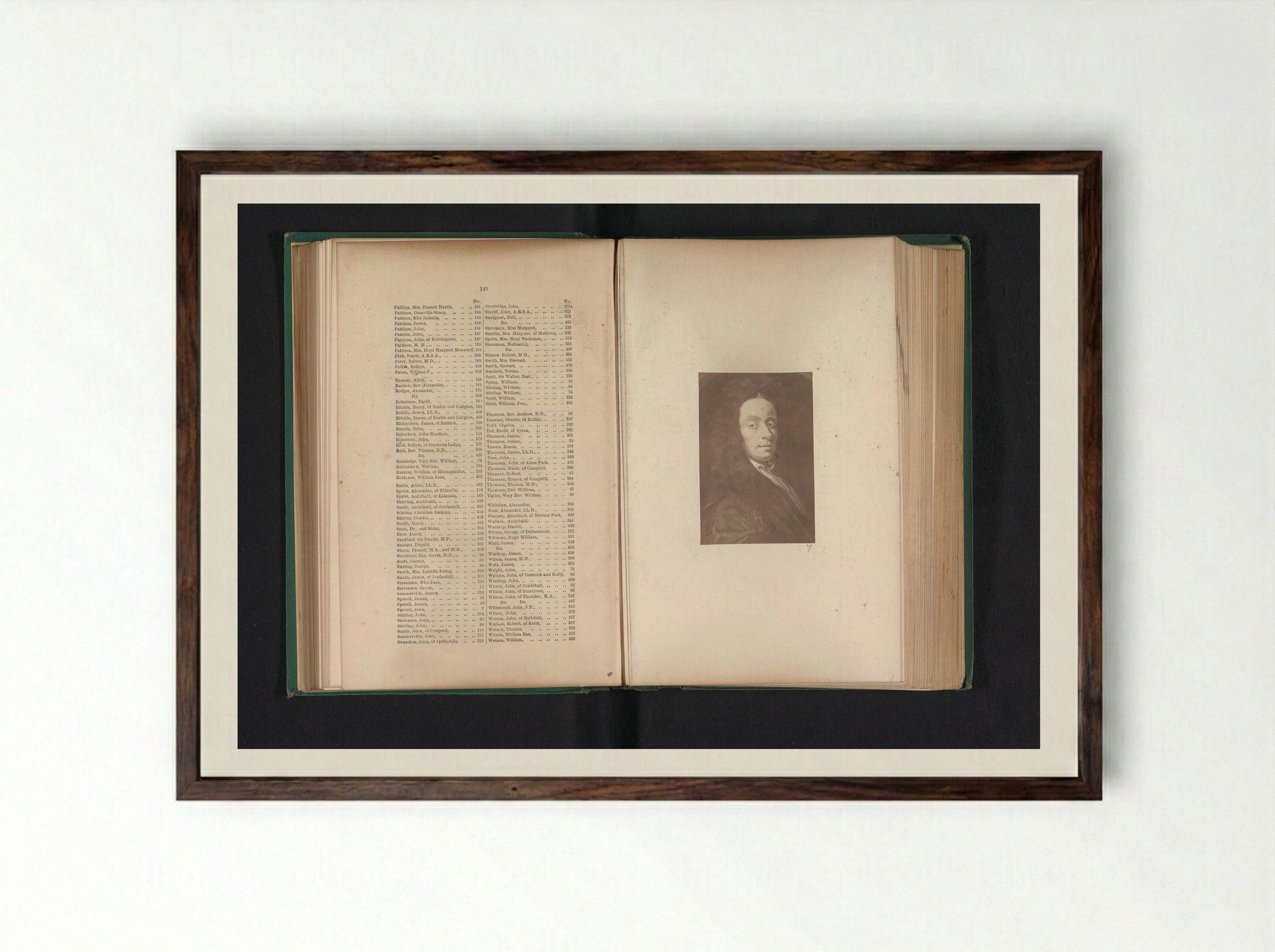 Portrait of John Spreull - Thomas Annan - Framed Print Dark Wood