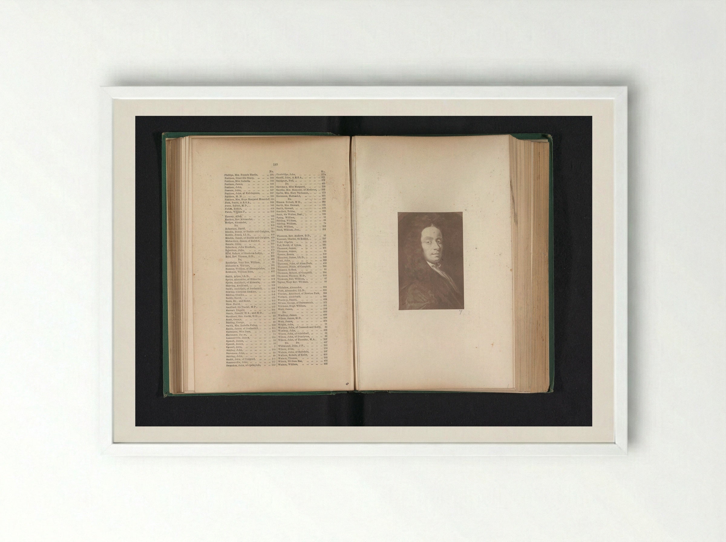 Portrait of John Spreull - Thomas Annan - Framed Print White