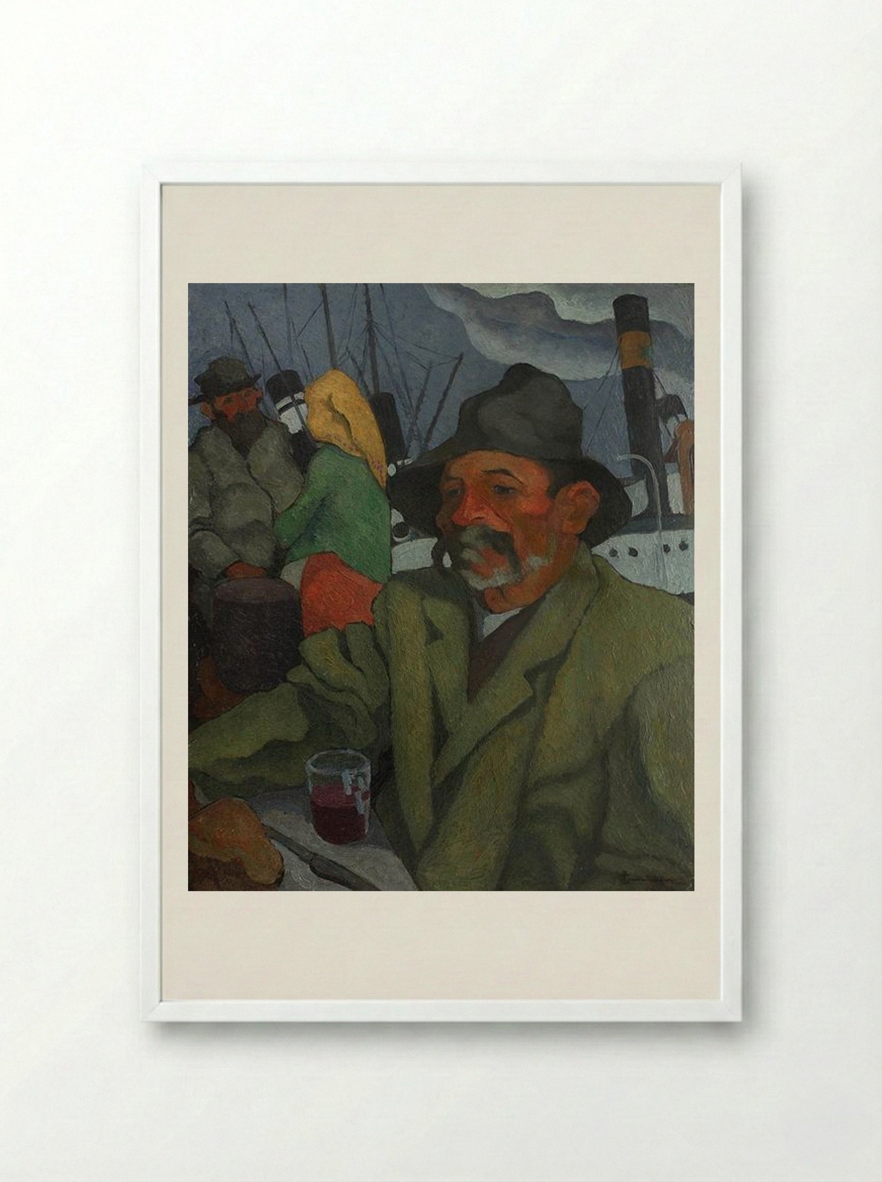 At Rest - Ion Theodorescu-Sion - Framed Print White