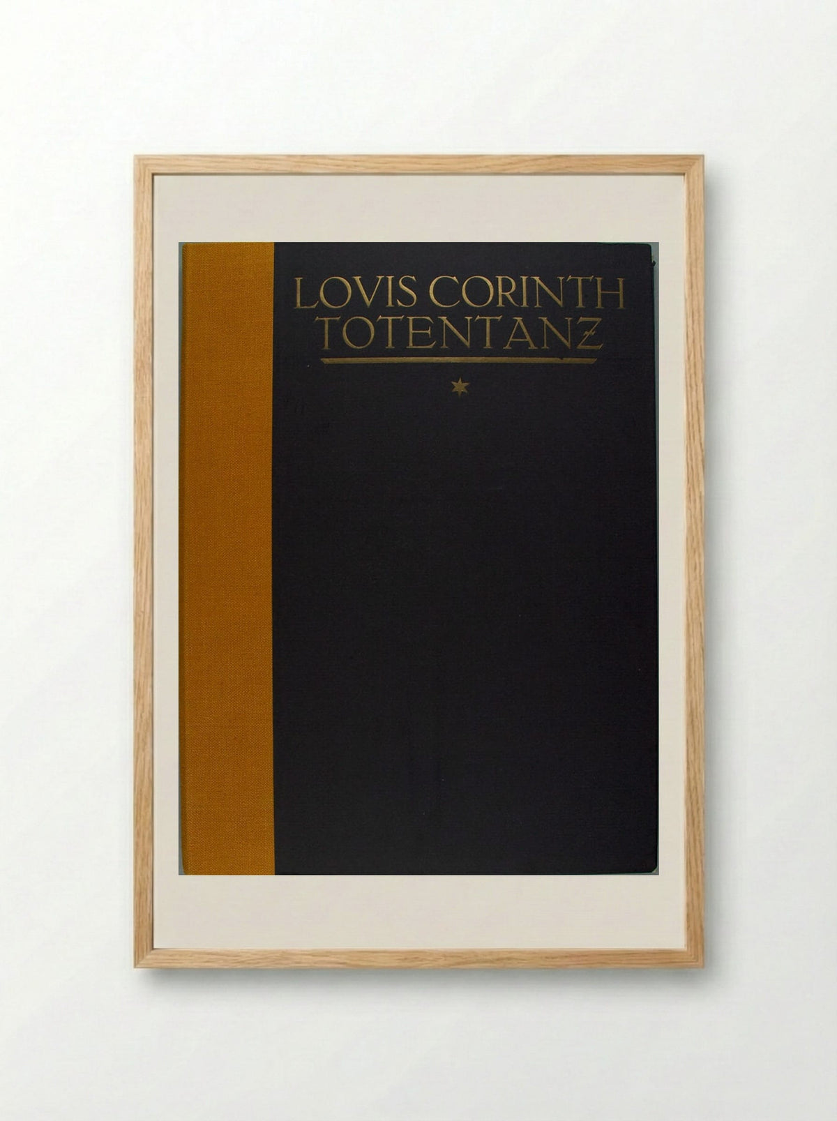 Totentanz (Dance of Death) Portfolio Cover - Lovis Corinth - Framed Print Wood