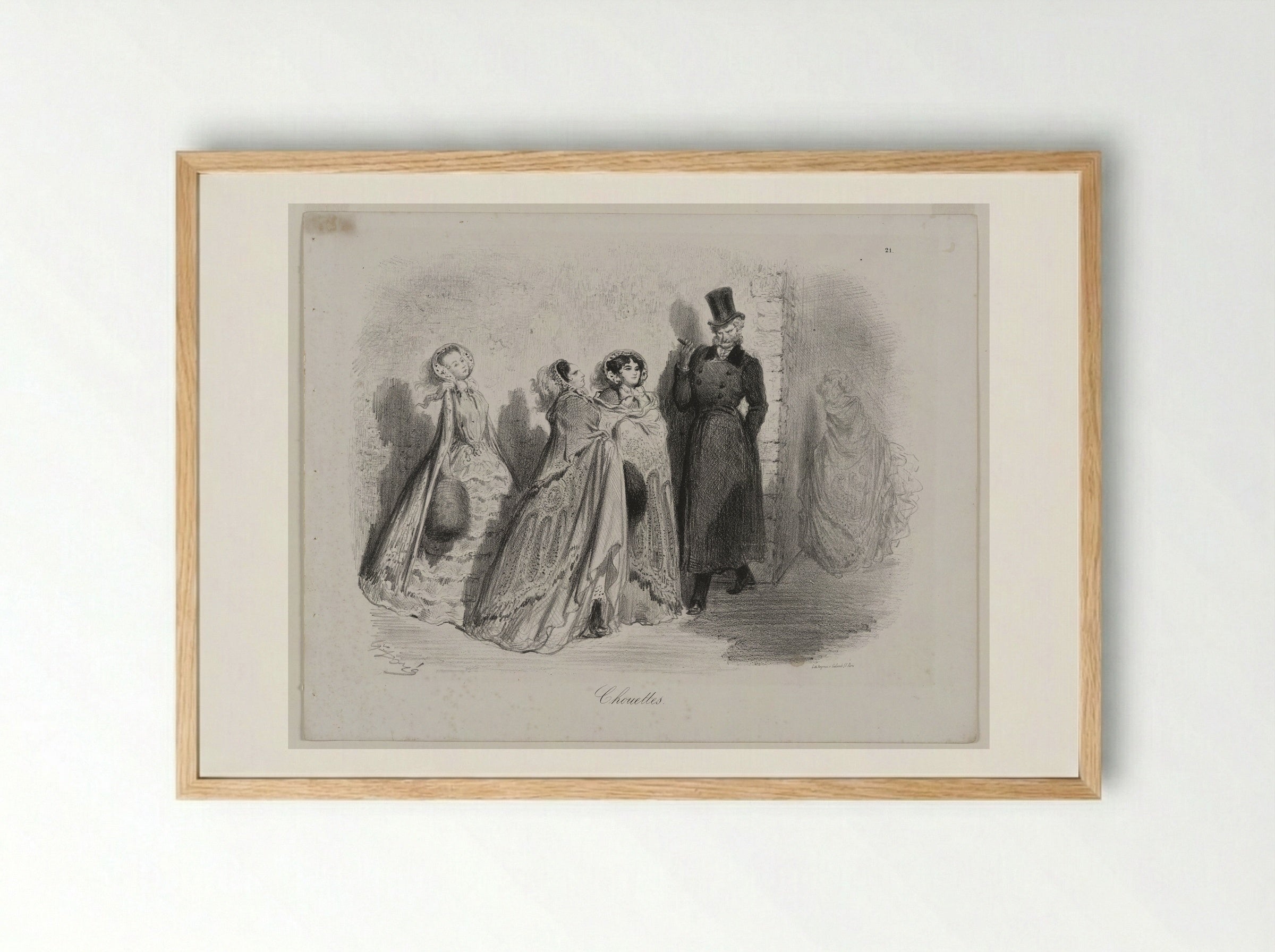Chouettes (Owls) - Gustave Doré - Framed Print Wood