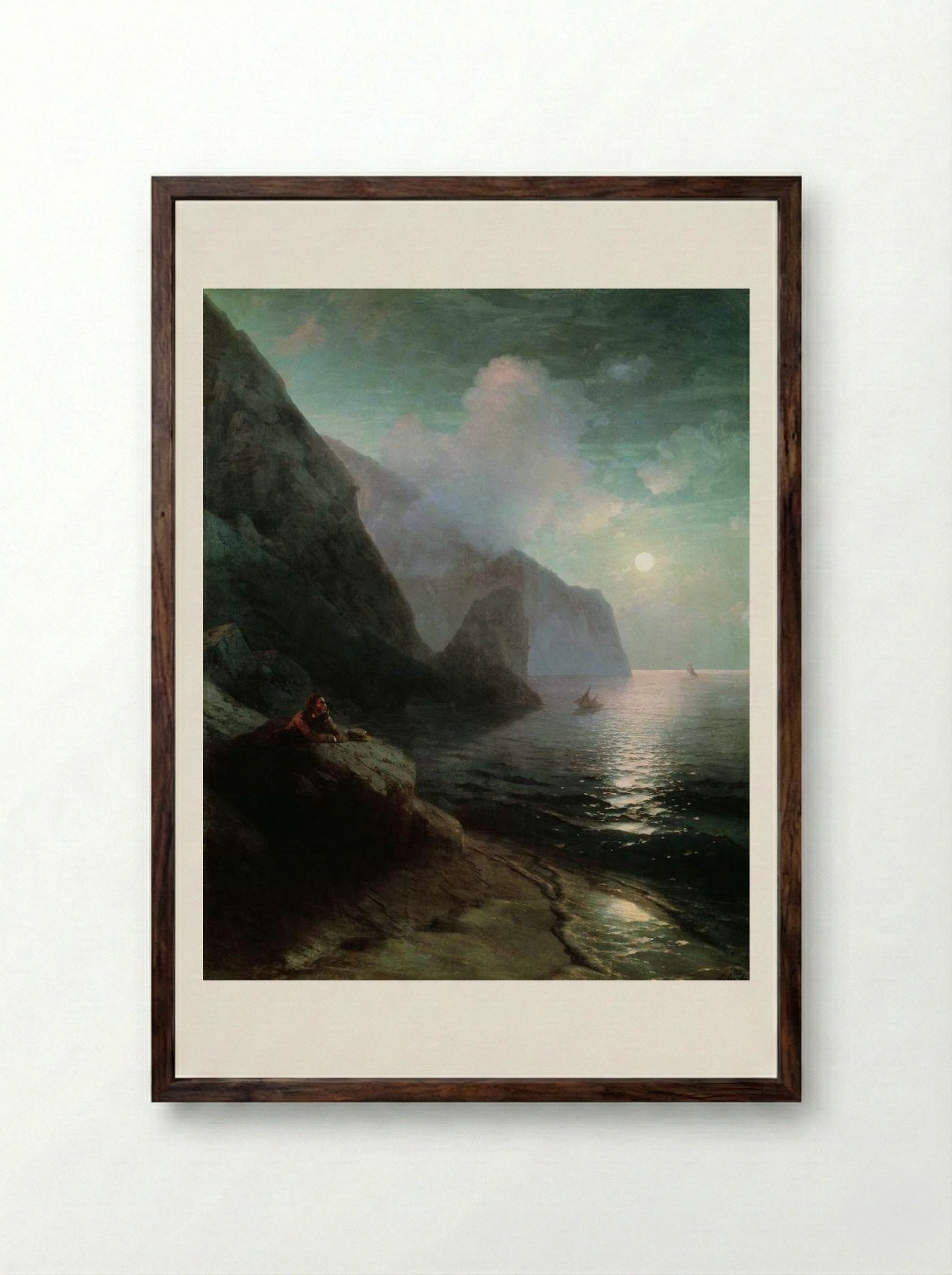 Gurzuf - Ivan Aivazovsky - Framed Print Dark Wood