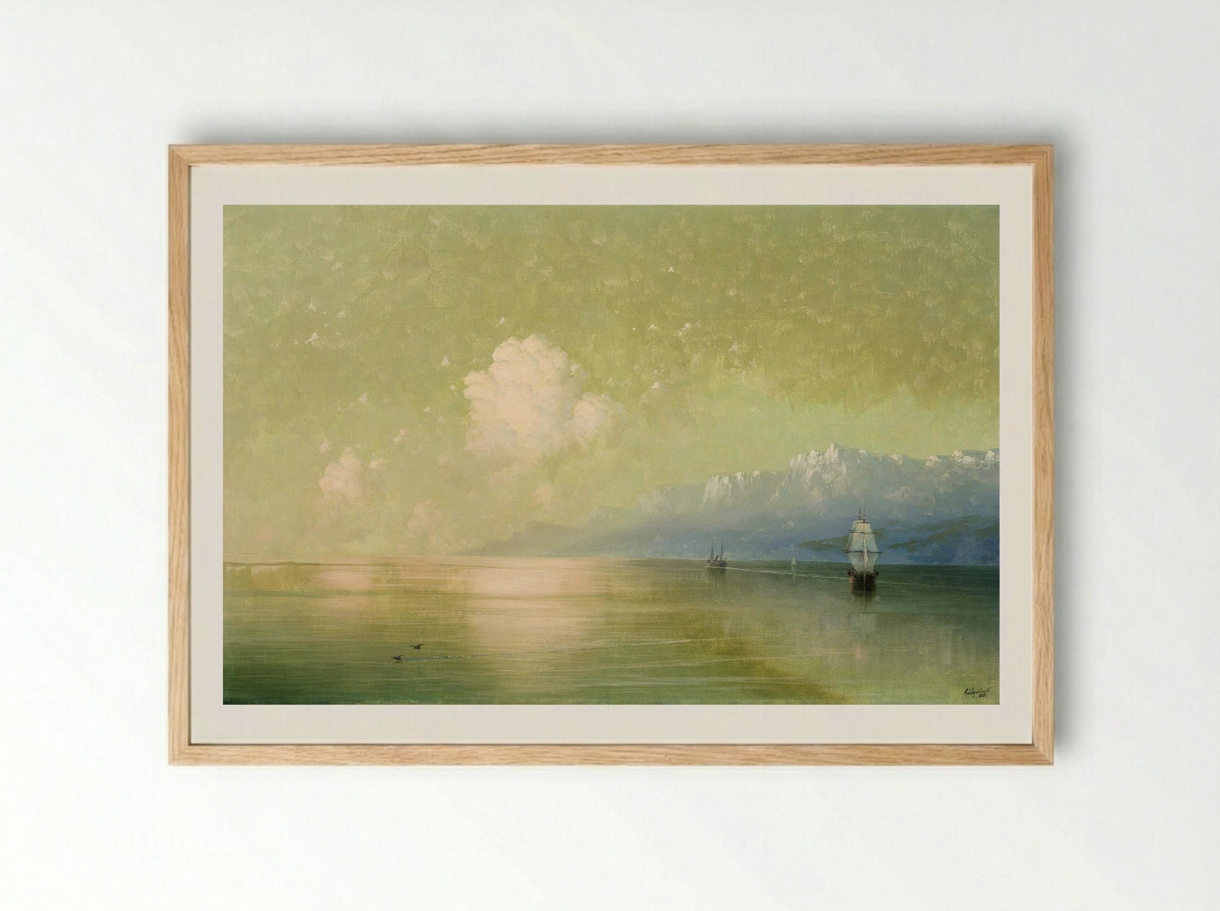 Seascape - Ivan Aivazovsky - Framed Print Wood