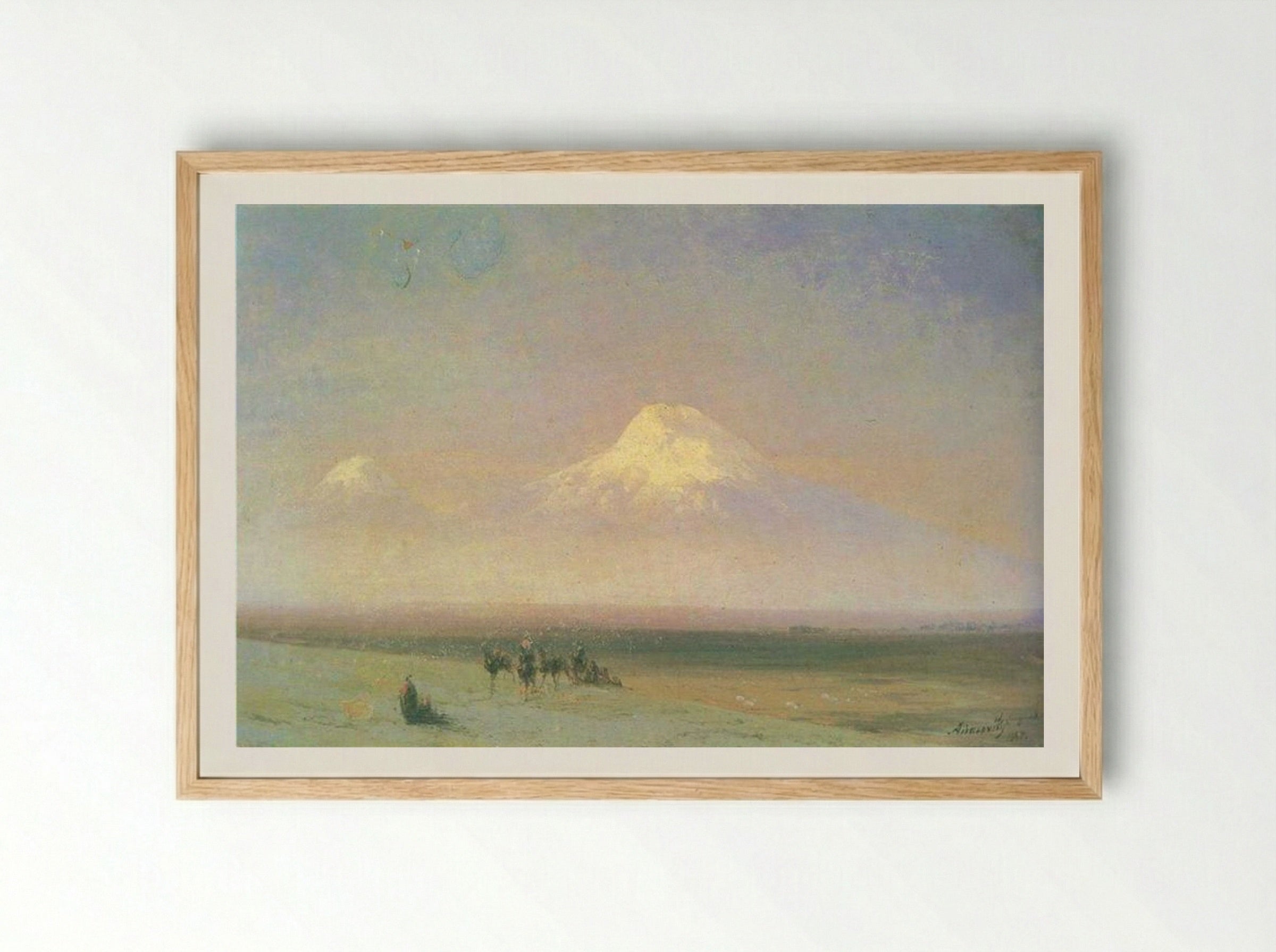 The Mountain Ararat - Ivan Aivazovsky - Framed Print Wood