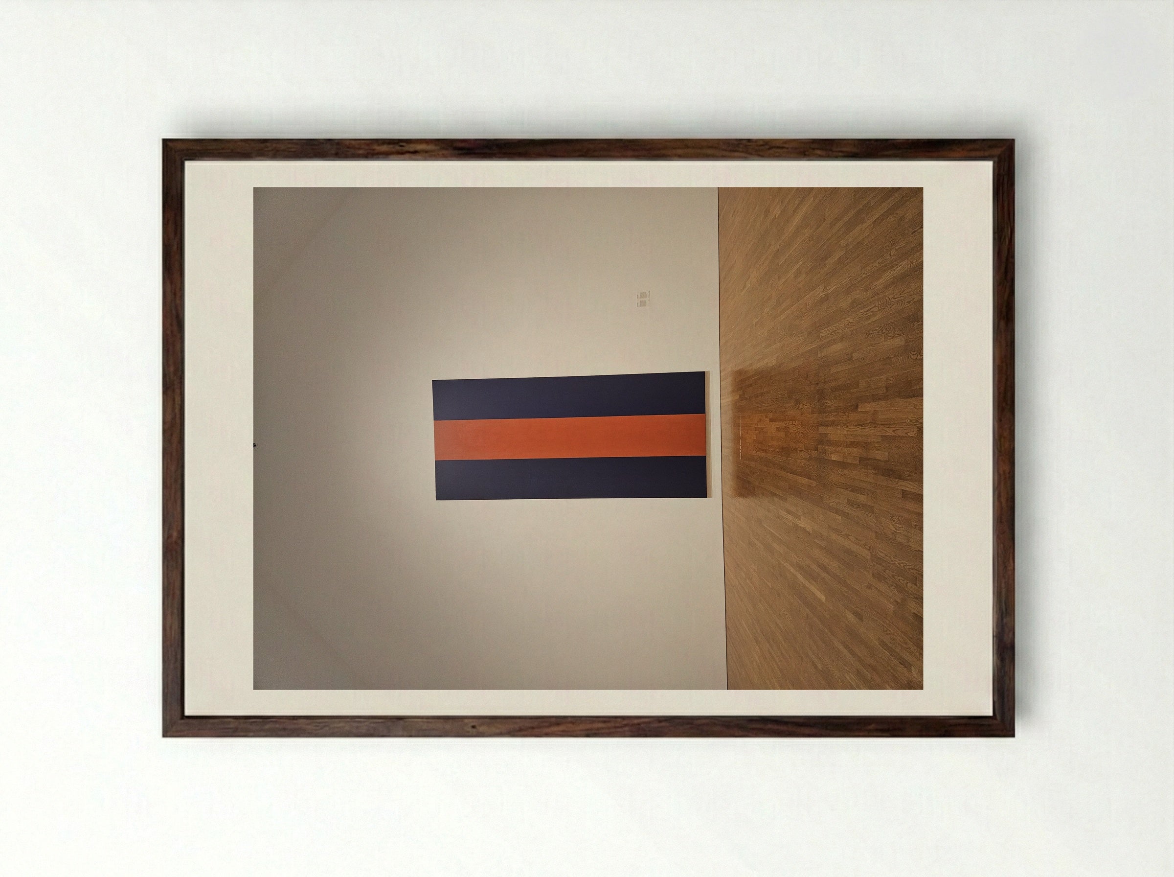 Voice of Fire - Barnett Newman - Framed Print Dark Wood