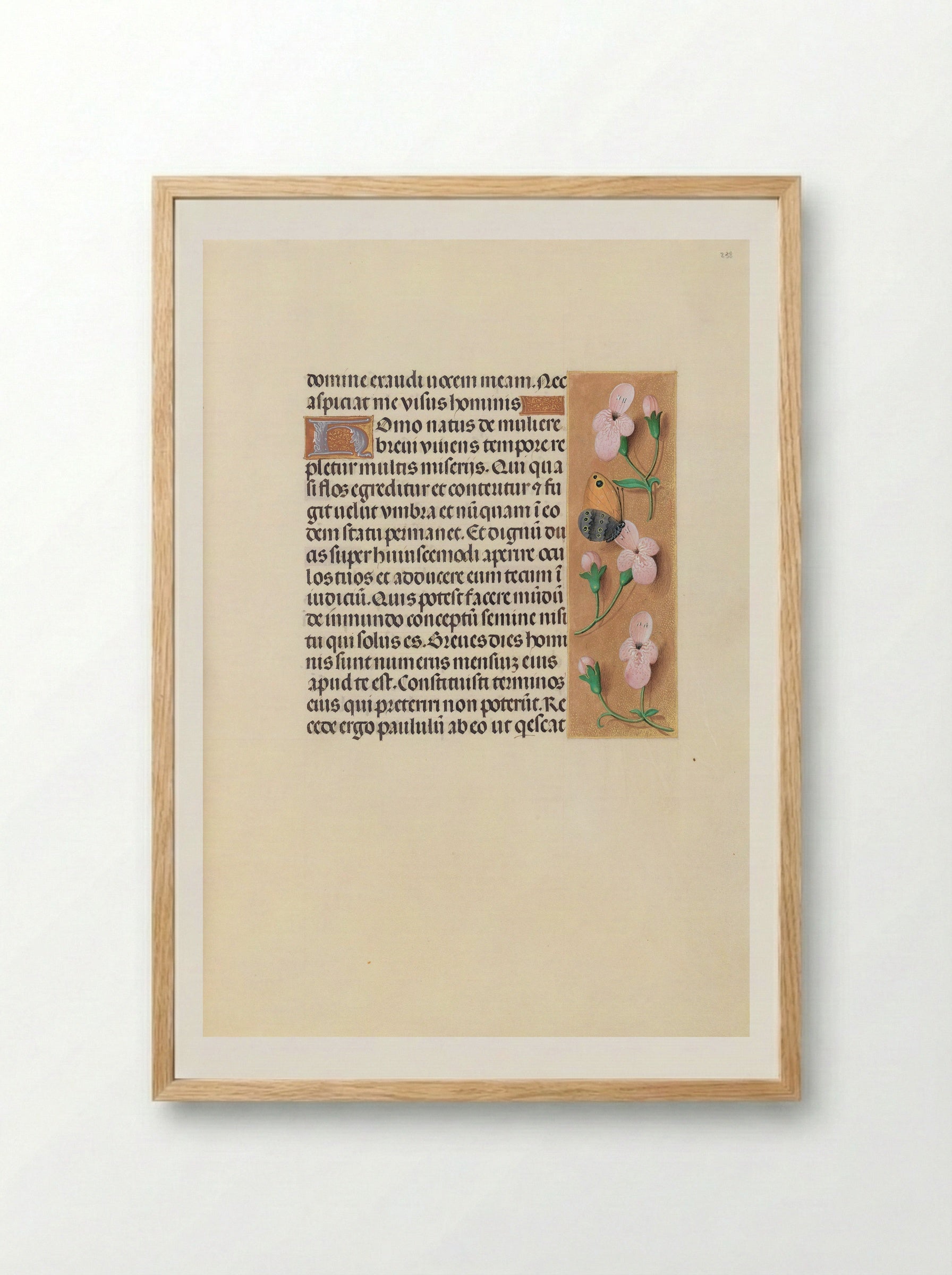 Hours of Queen Isabella the Catholic: Folio 238r - Master of the First Prayerbook of Maximilian - Framed Print Wood