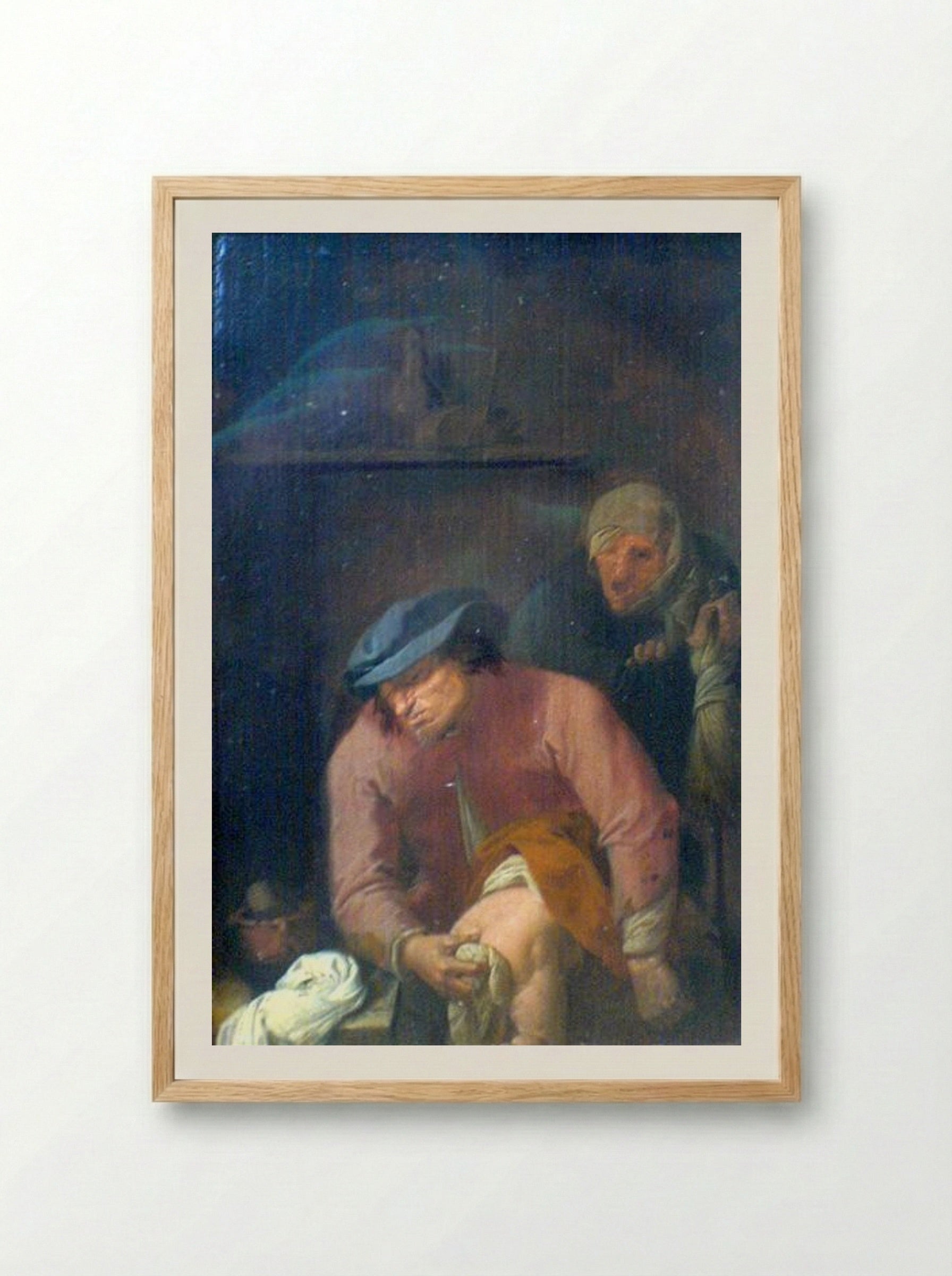 The Operation - Adriaen Brouwer - Framed Print Wood