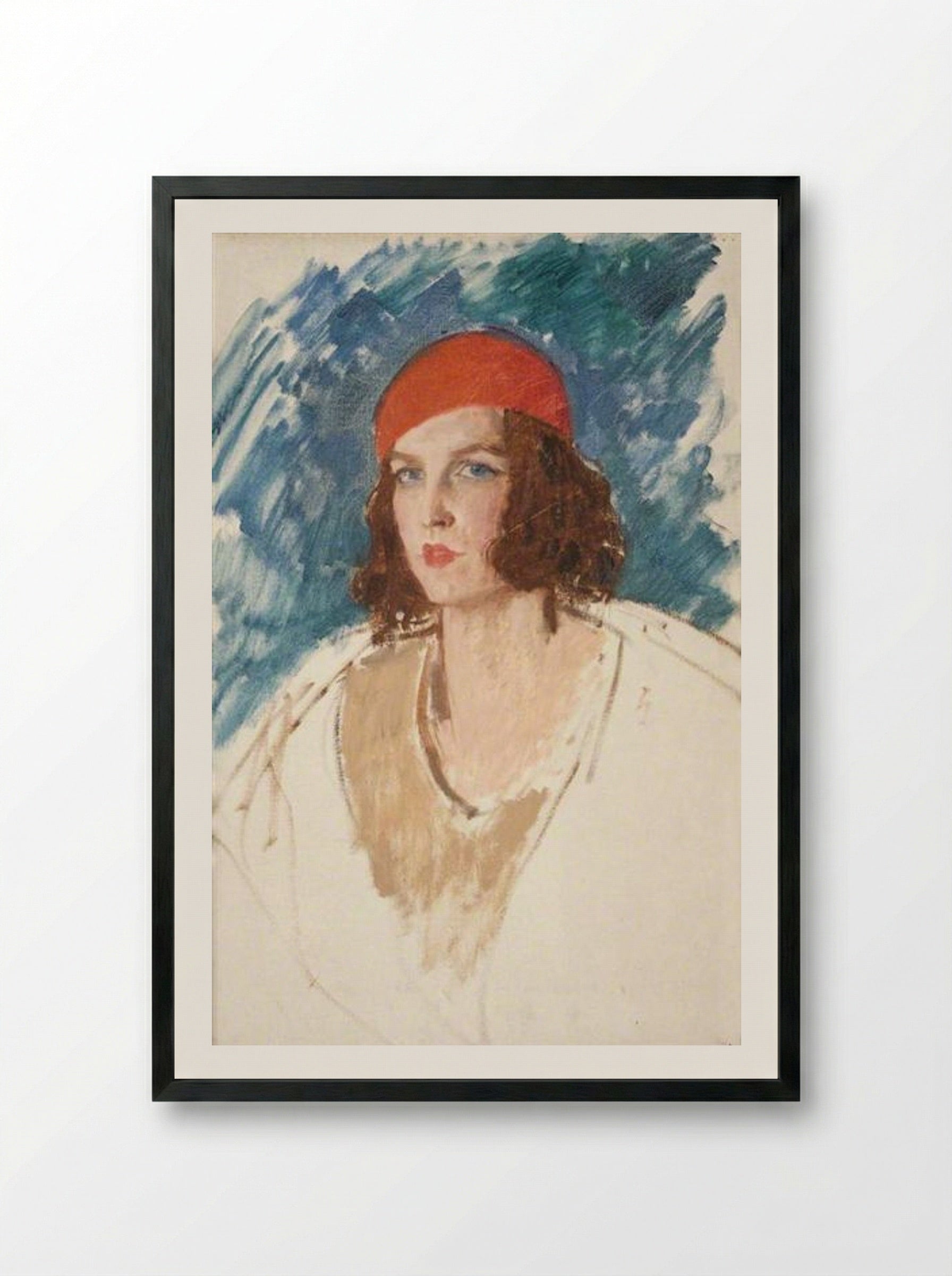 Lady Mary Alington - Augustus John - Framed Print Black