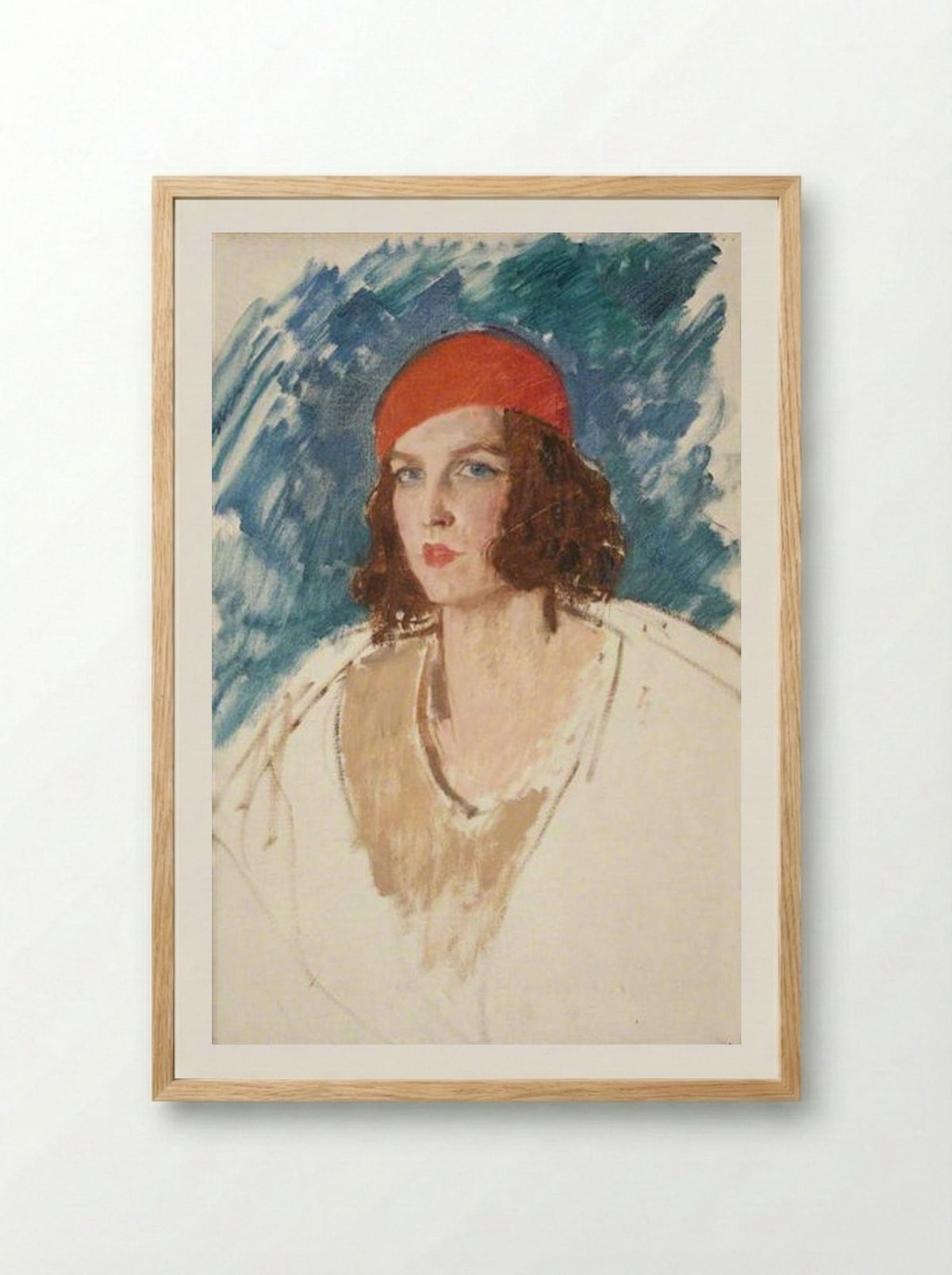 Lady Mary Alington - Augustus John - Framed Print Wood