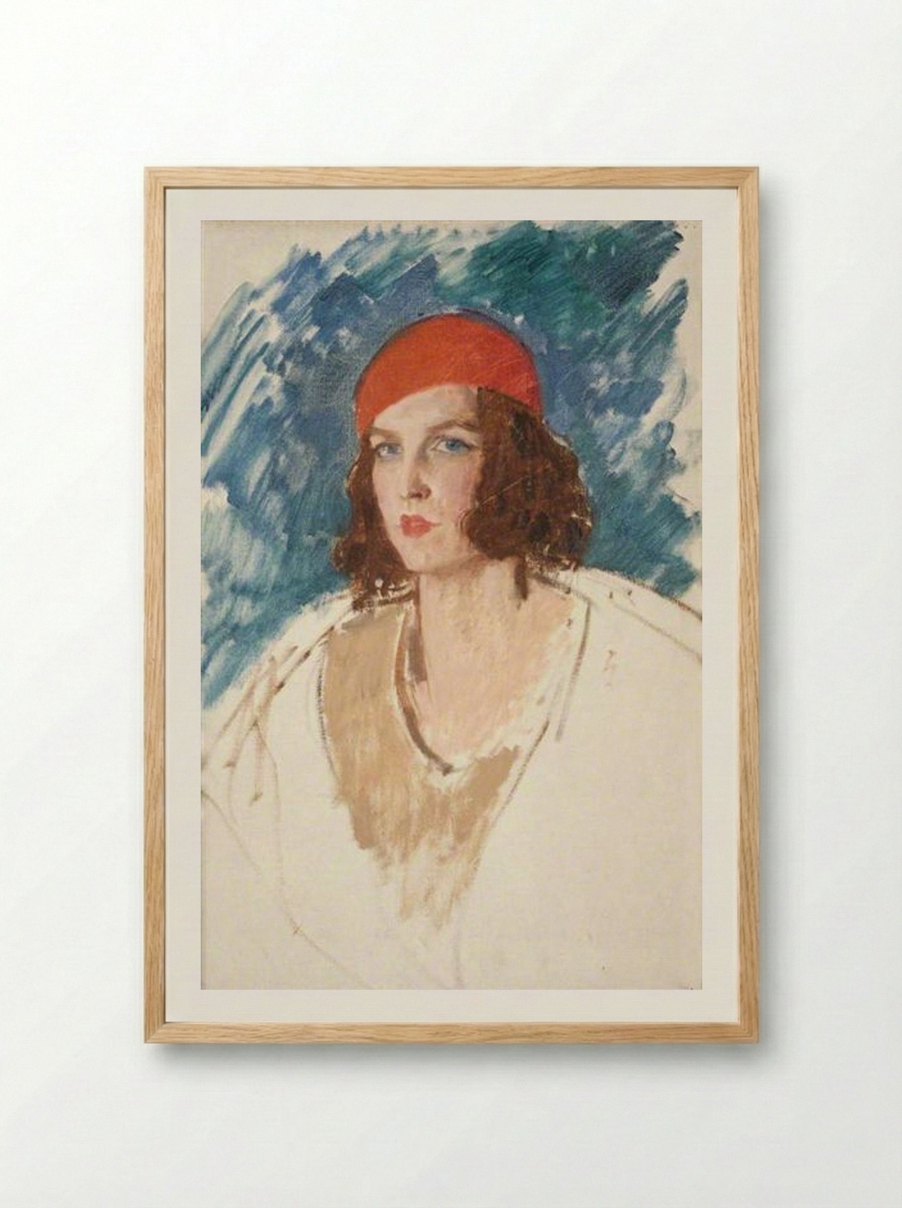 Lady Mary Alington - Augustus John - Framed Print Wood