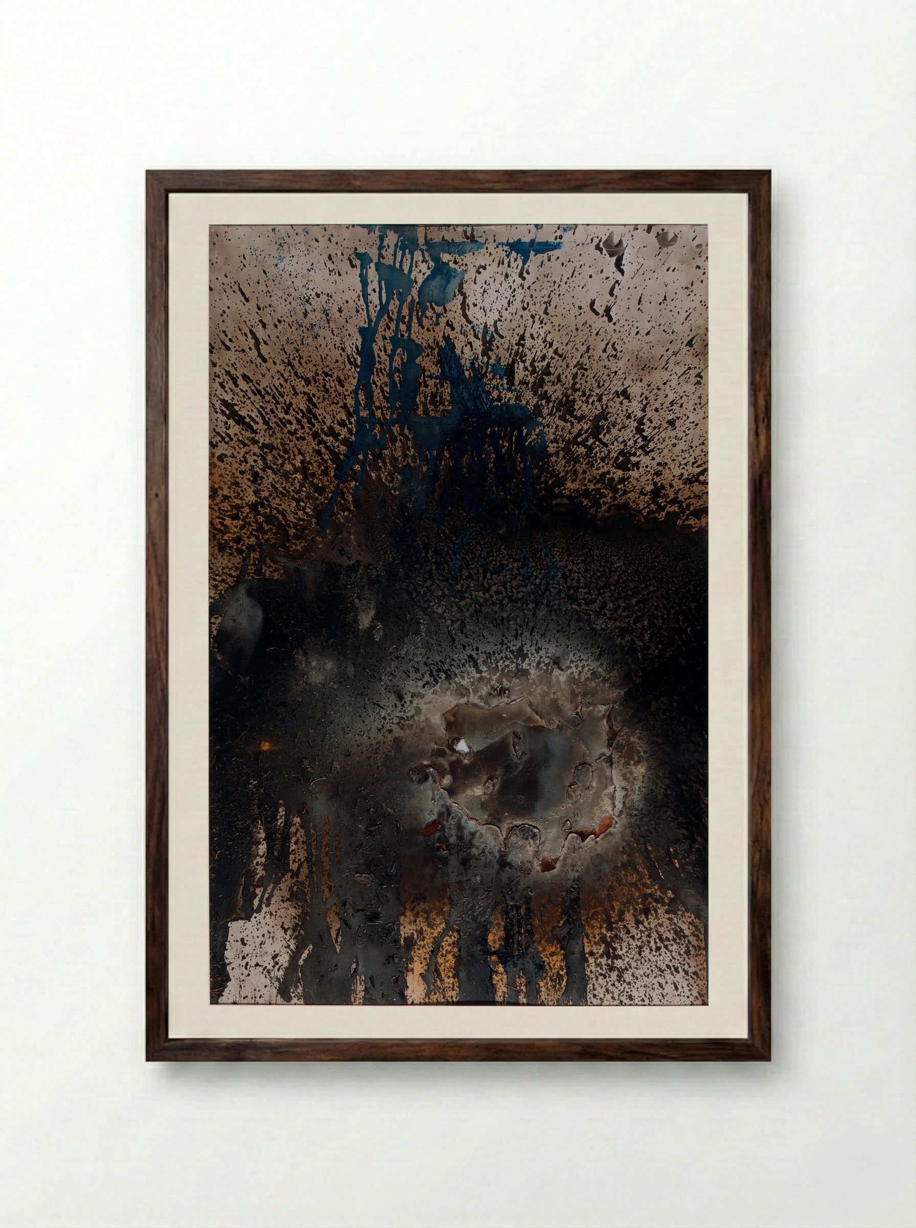 Hurricane - Otto Piene - Framed Print Dark Wood