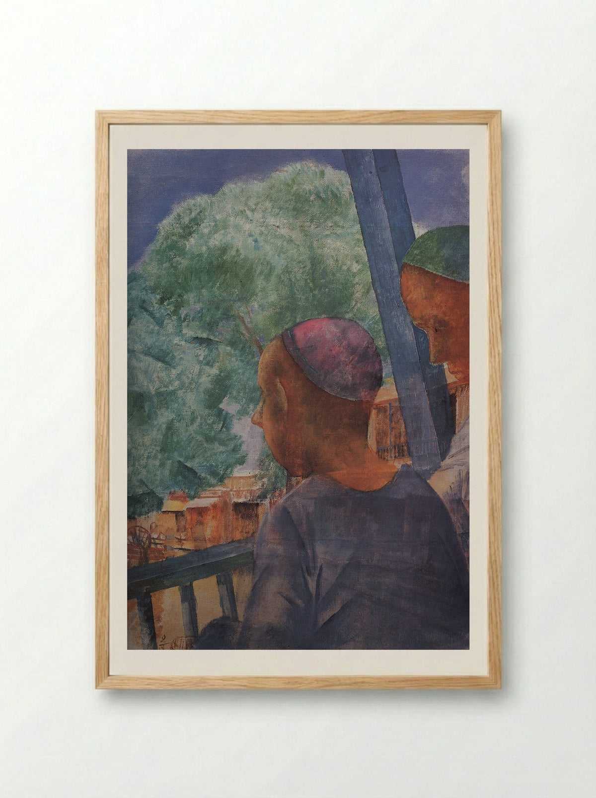 Samarkand - Kuzma Petrov-Vodkin - Framed Print Wood