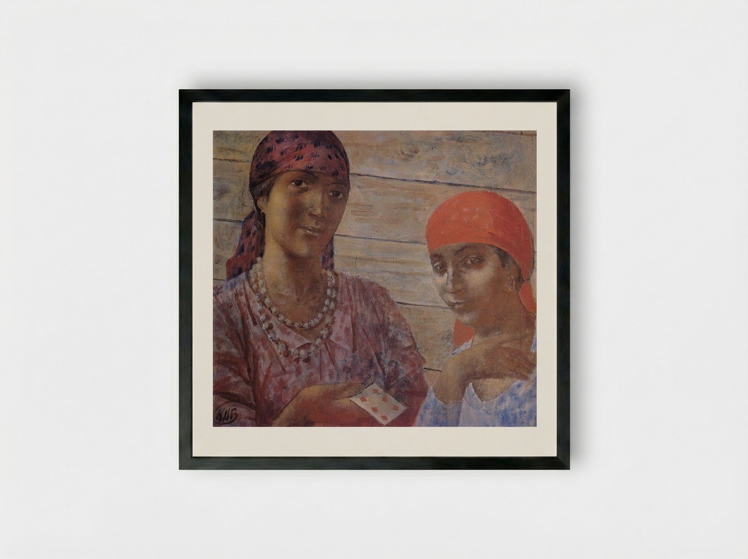 Gypsy - Kuzma Petrov-Vodkin - Framed Print Black