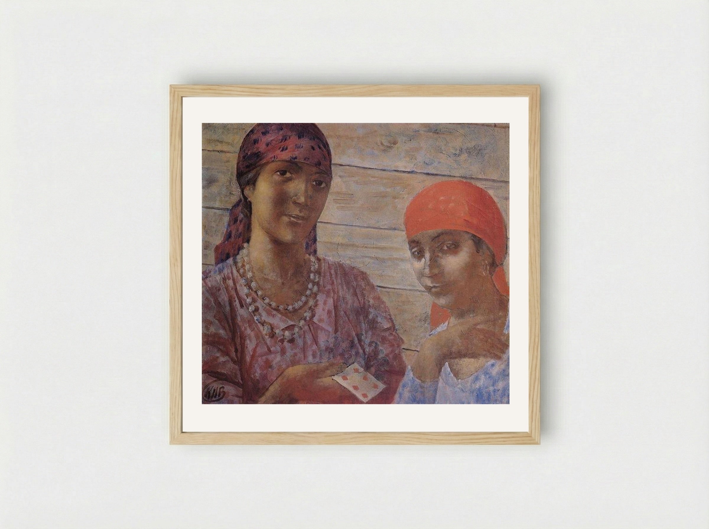 Gypsy - Kuzma Petrov-Vodkin - Framed Print Wood