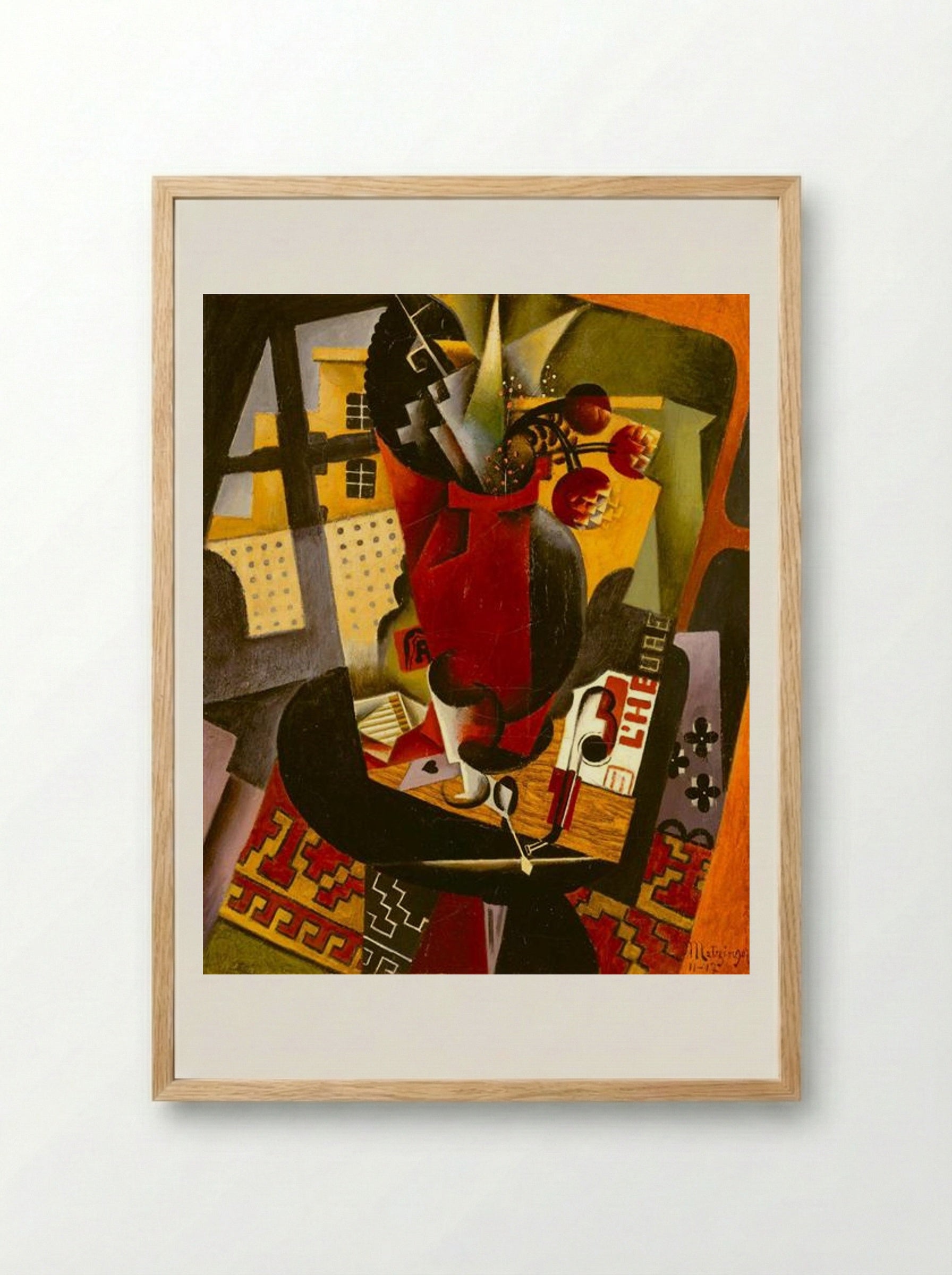 Table by a Window - Jean Metzinger - Framed Print Wood