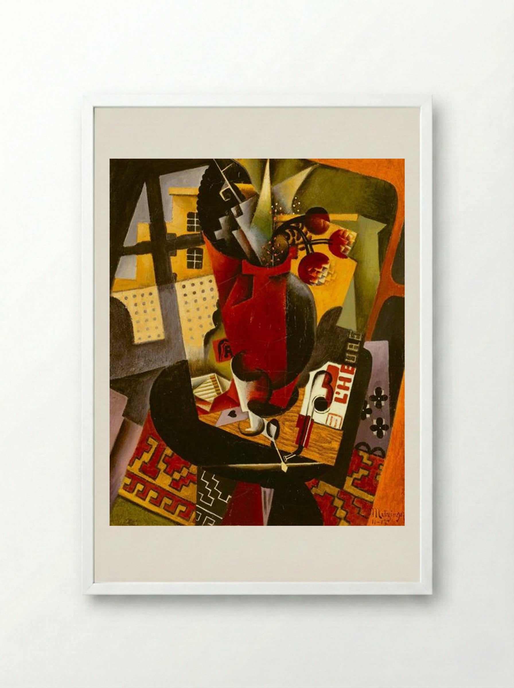 Table by a Window - Jean Metzinger - Framed Print White
