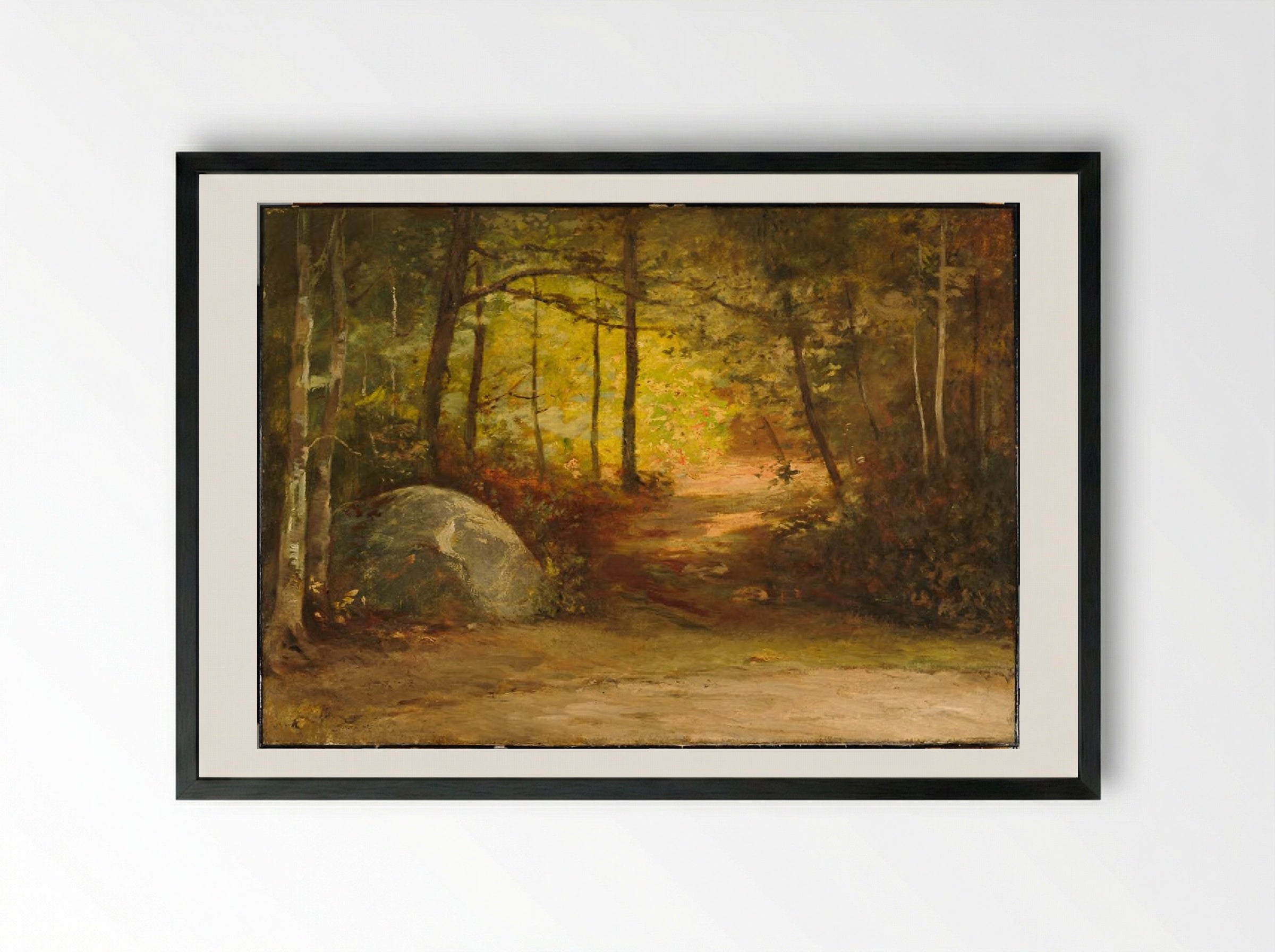 The Gypsies' Parlor - William Morris Hunt - Framed Print Black