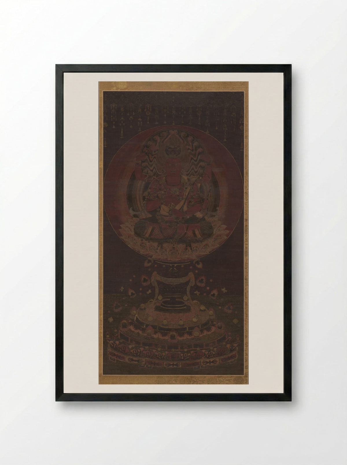 Aizen Myoo - Fine Art Print - Framed Print Black