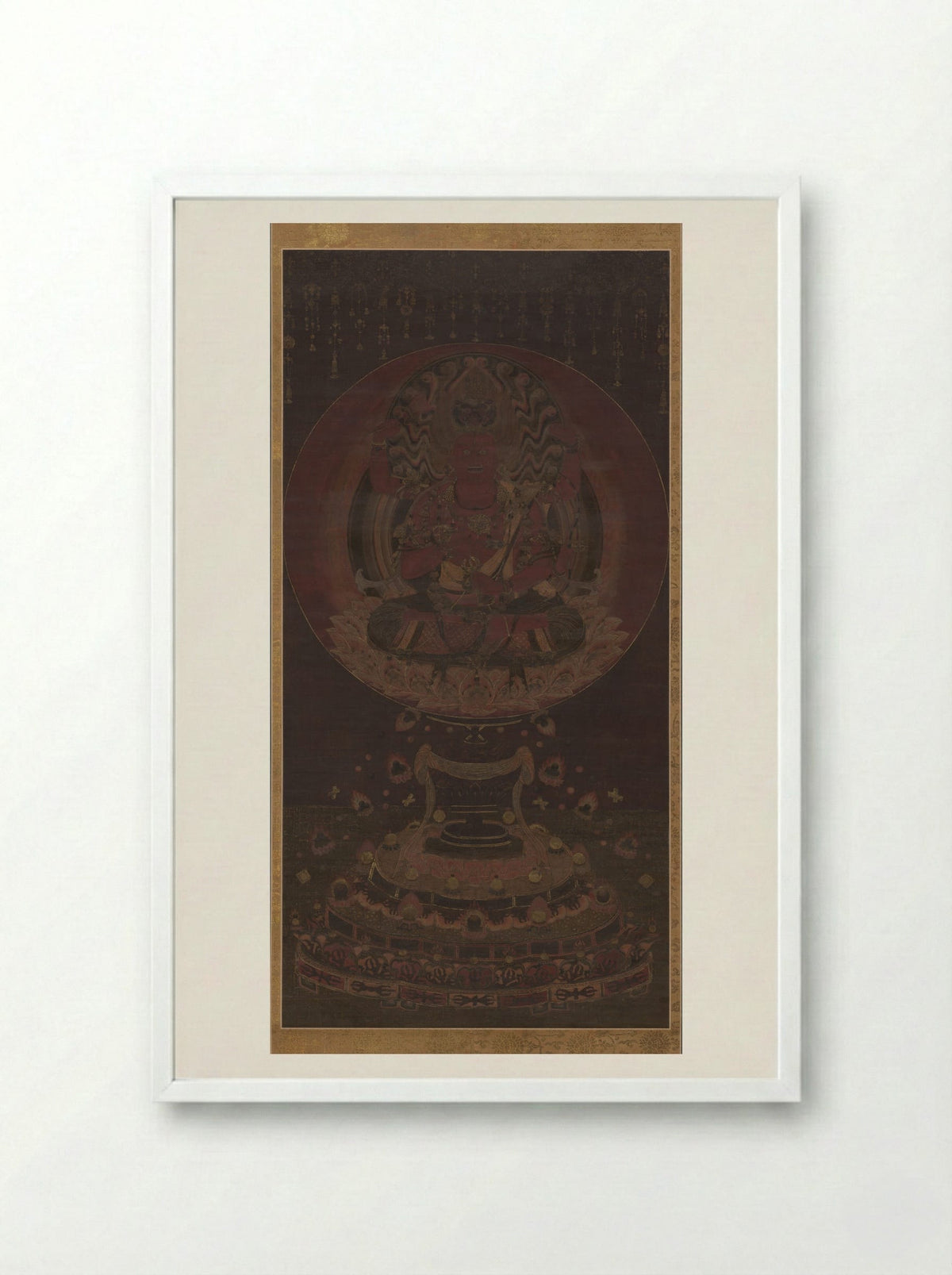 Aizen Myoo - Fine Art Print - Framed Print White